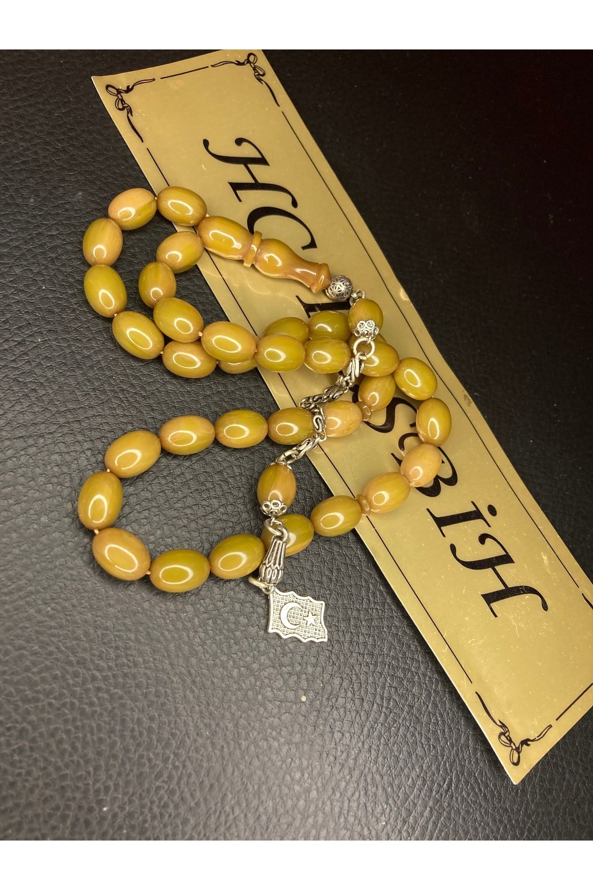 shop Yağ yeşili ateş kehribar gümüş kaplama püsküllü