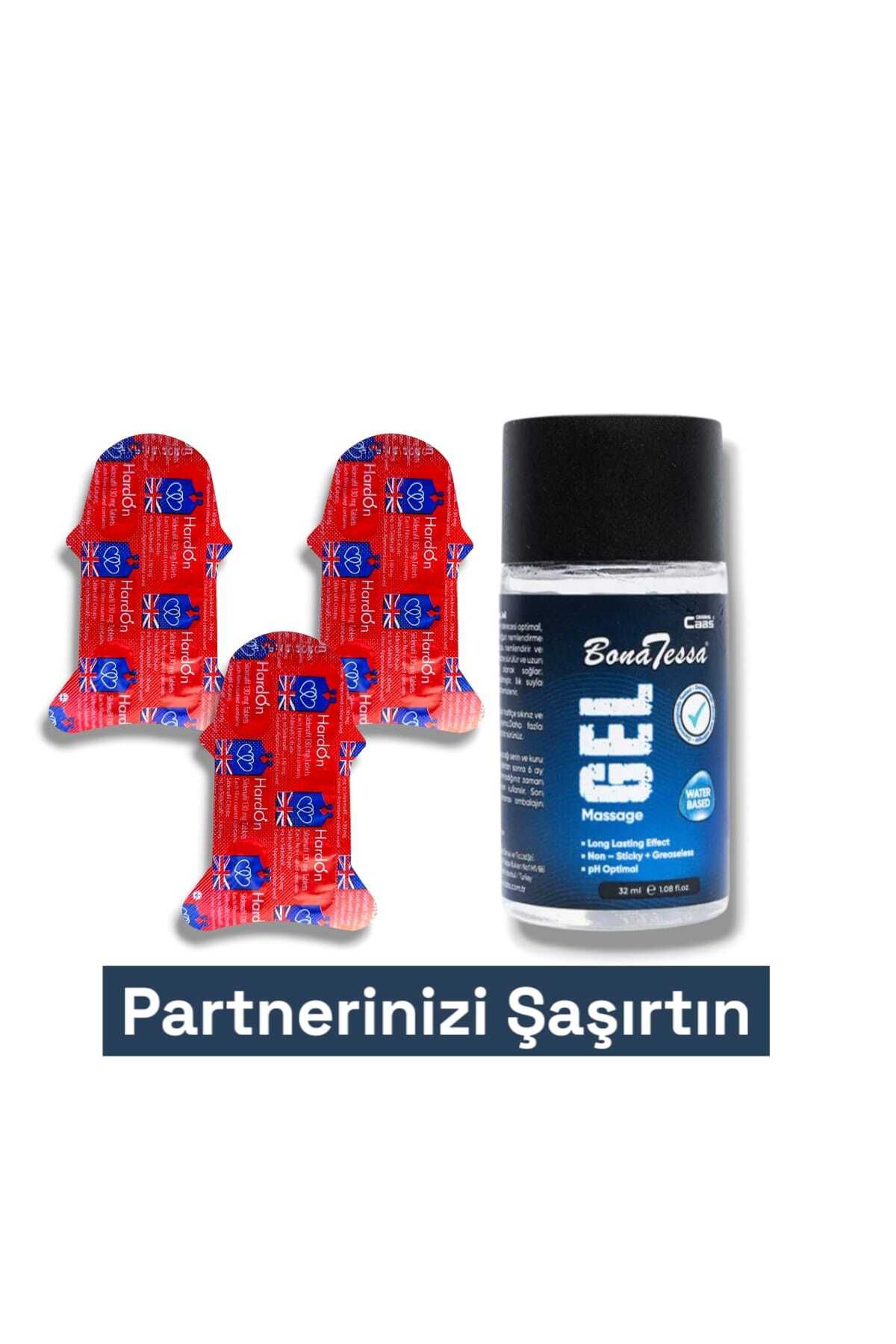 Strong Bull Store Erkeklere Özel Doğal Sertlik, Performans Takviyesi 18'li + Bona Tessa Su Bazlı Kayganlaştırıcı 32 ML