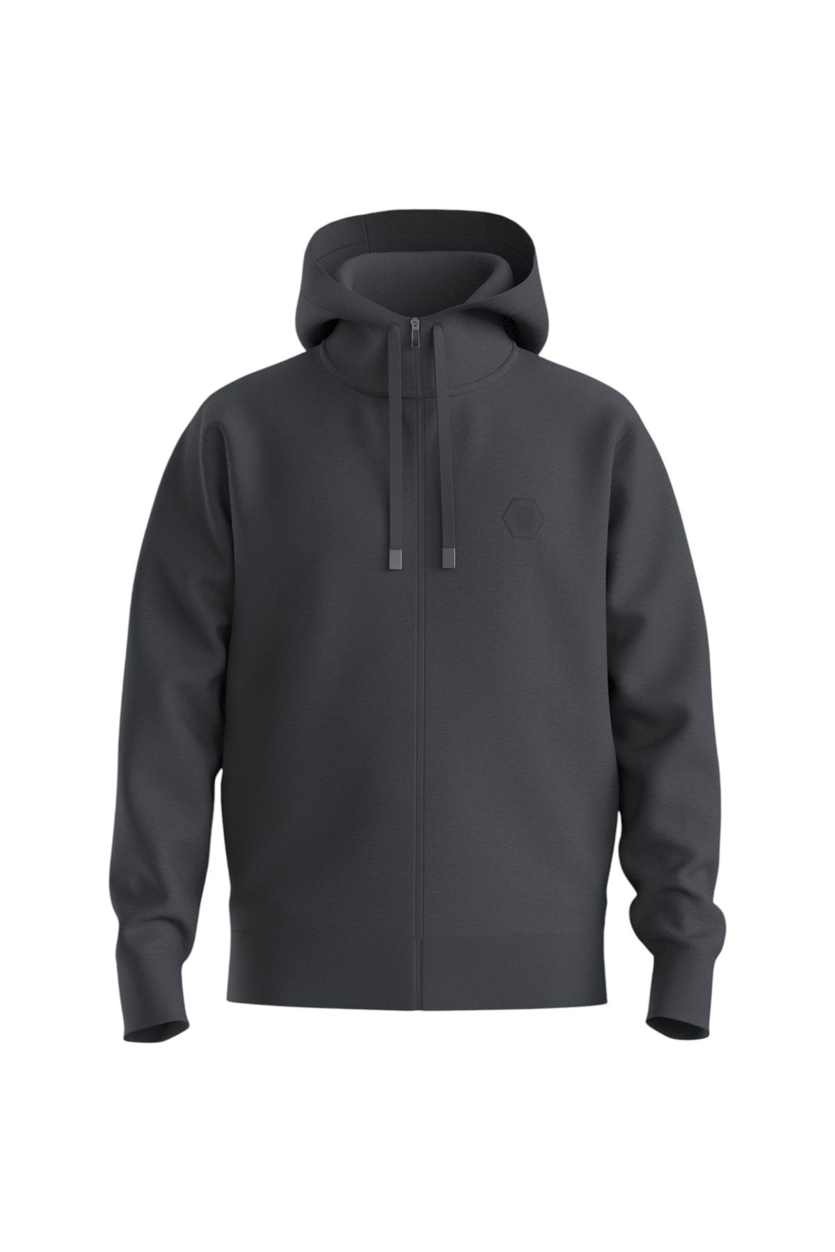 BOSS Erkek Regular Fit Kapüşonlu Pamuklu Uzun Kollu Gri Sweatshirt 50545581-027