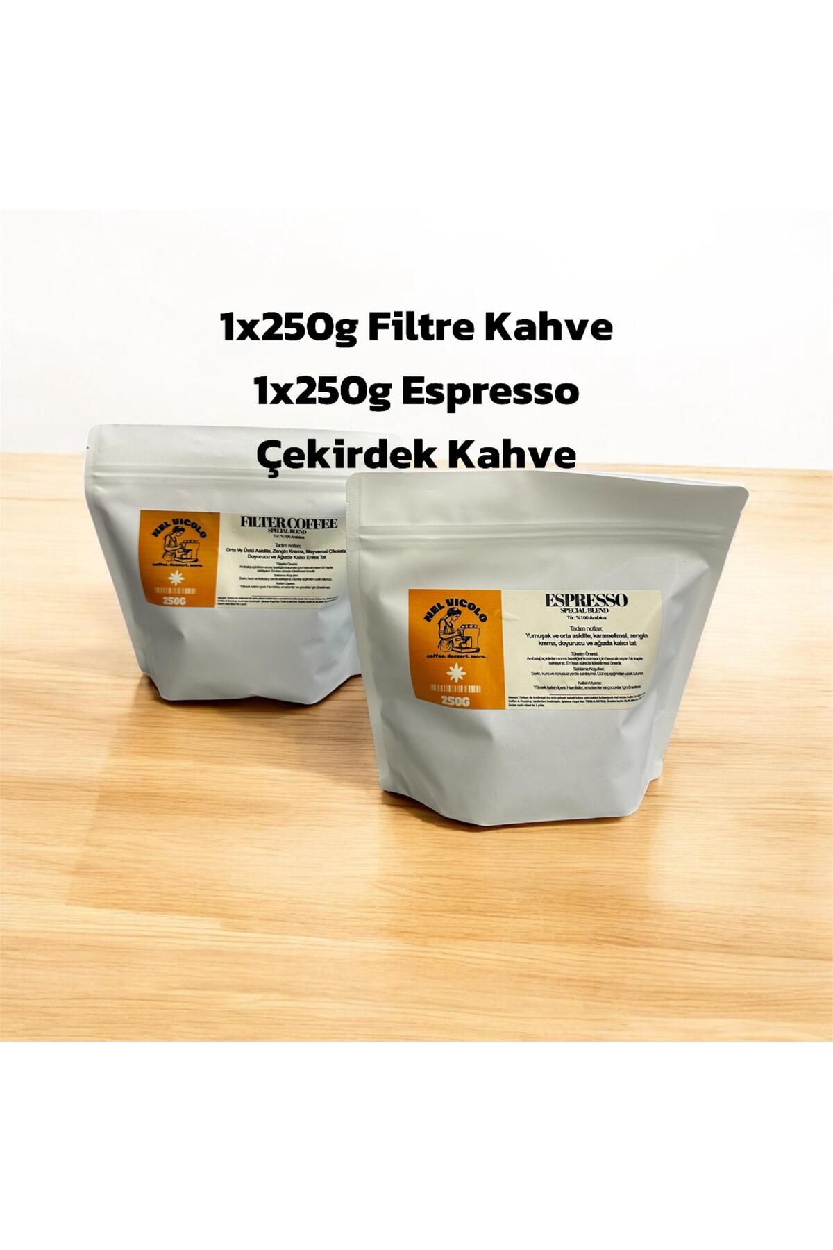 Nel Vicolo Coffee Co 250 gr Filtre Coffee + 250 gr Espresso Coffee
