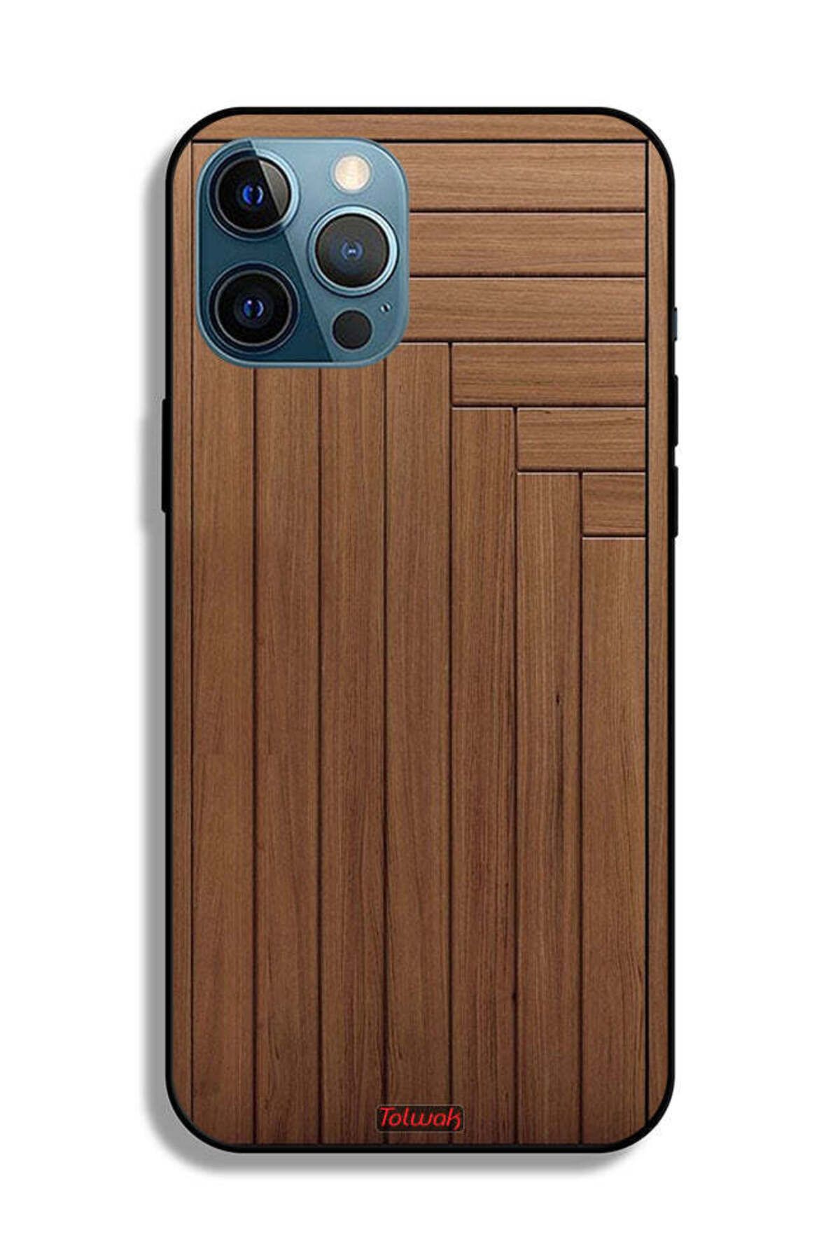 Tolwak-Apple iPhone 12 Pro Protective Case Door Pattern 2