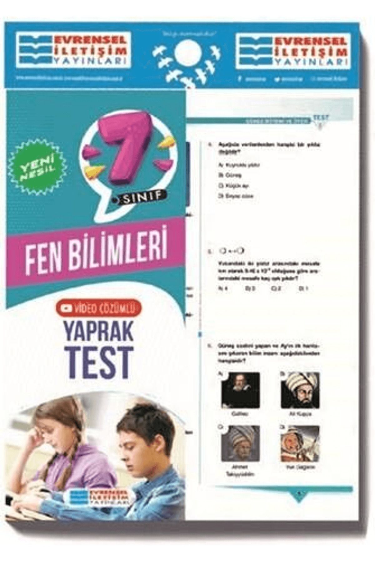 Evrensel İletişim Yayınları 7. Sınıf Fen Bilimleri Video Çözümlü Yaprak Test