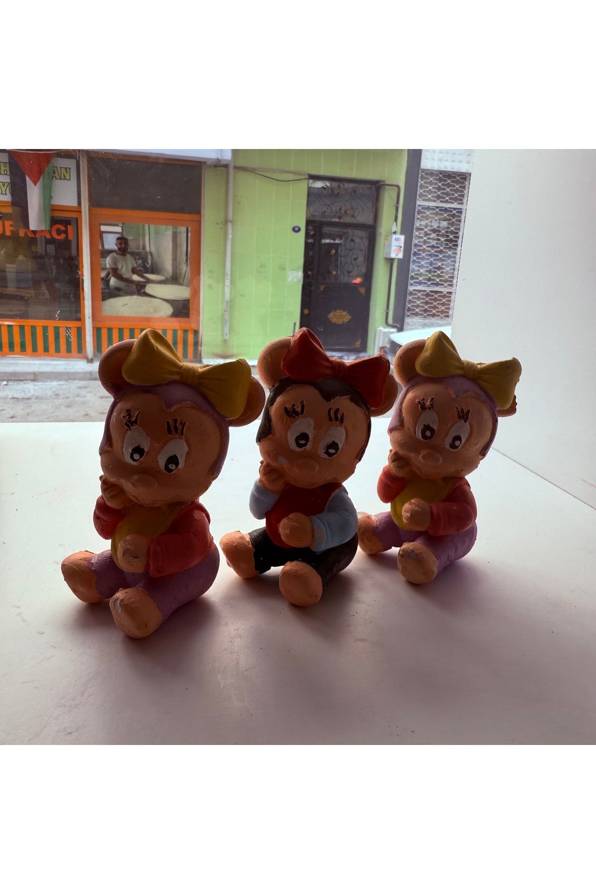 BIBLUNA Mickey Mouse Şeklinde Alçı Biblo Dekor