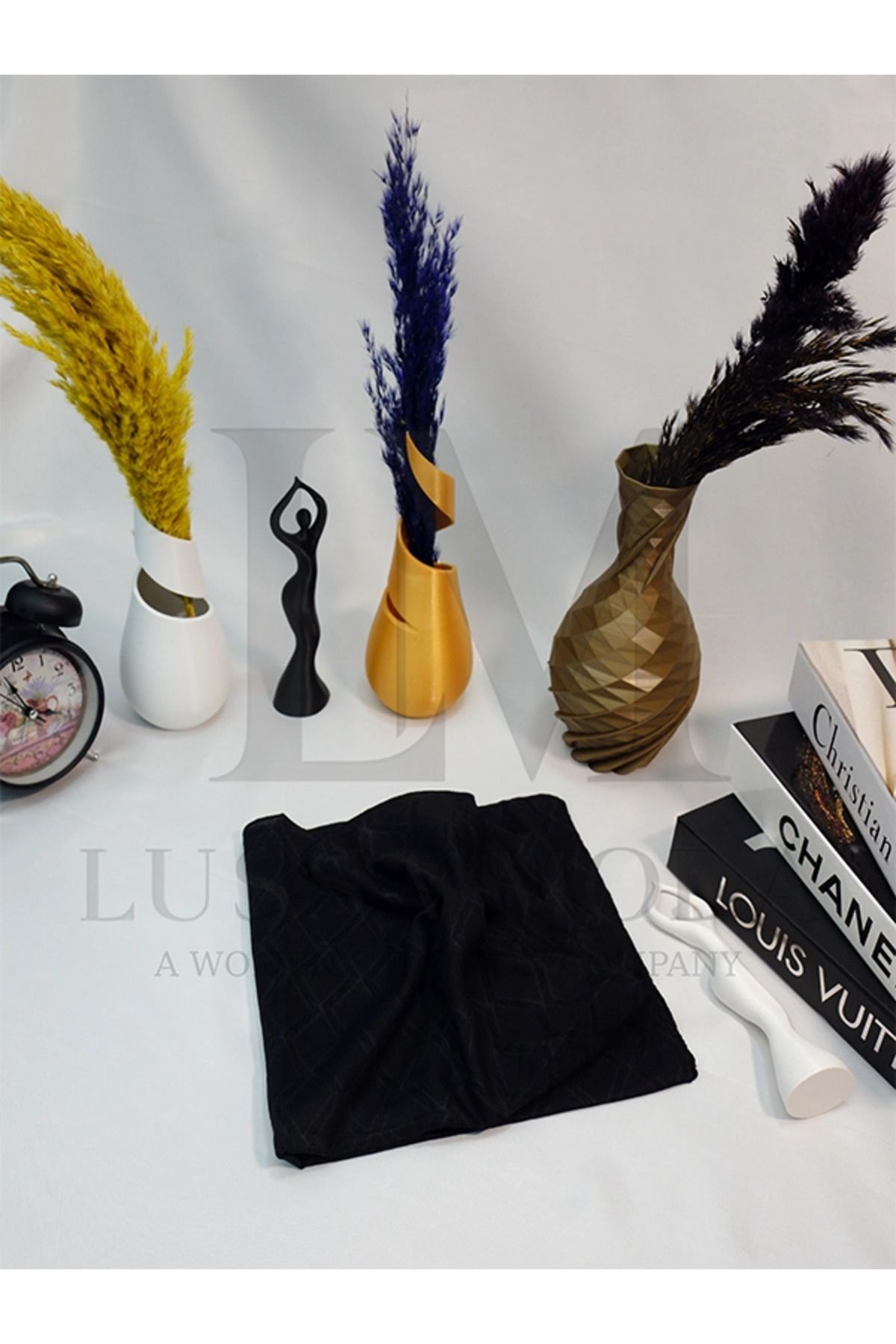 LUSSAMODA DESENLİ-BAMBU EŞARP