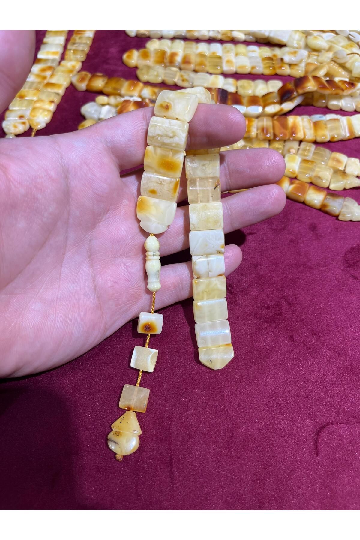 TTS TÜRK TESBİH SANATI 21Gr Damla Kehribarı Zaza Tesbih