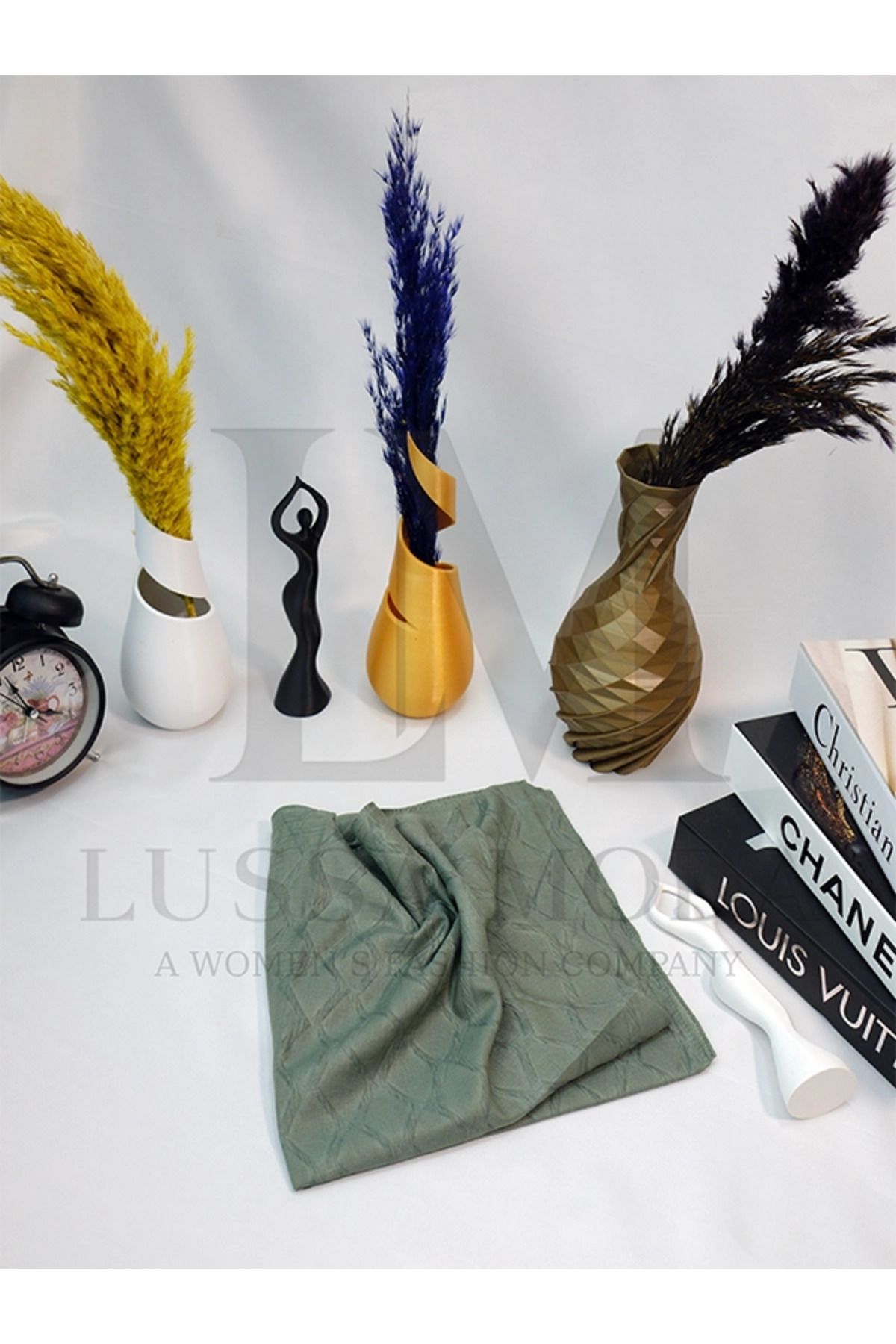 LUSSAMODA DESENLİ-BAMBU EŞARP