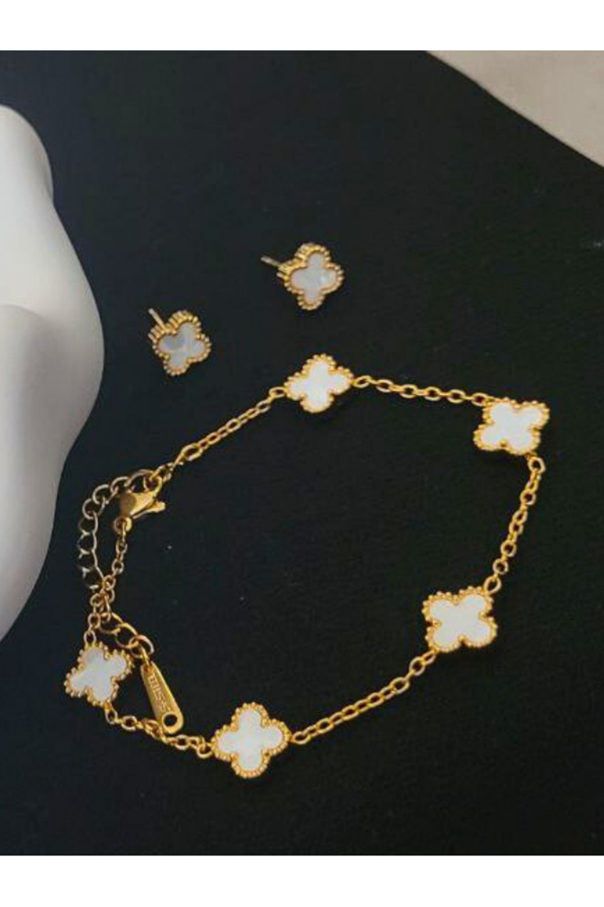 Gold Pırlanta Bijuteri Taşlı Zirkon Altın Kaplama Kolye Bileklik Küpe Takım