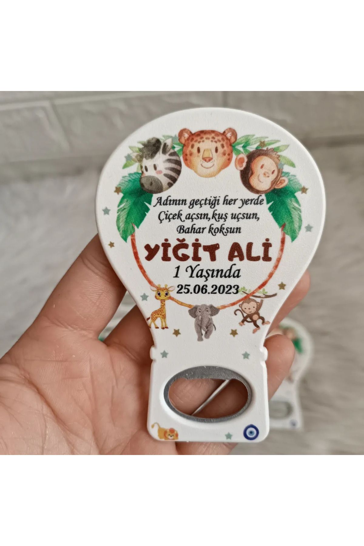 Doğrukan Hediyelik 25 adet Safari temalı balon açacak magnet hediyelik doğum günü yenidoğan mevlüt hediyelikleri