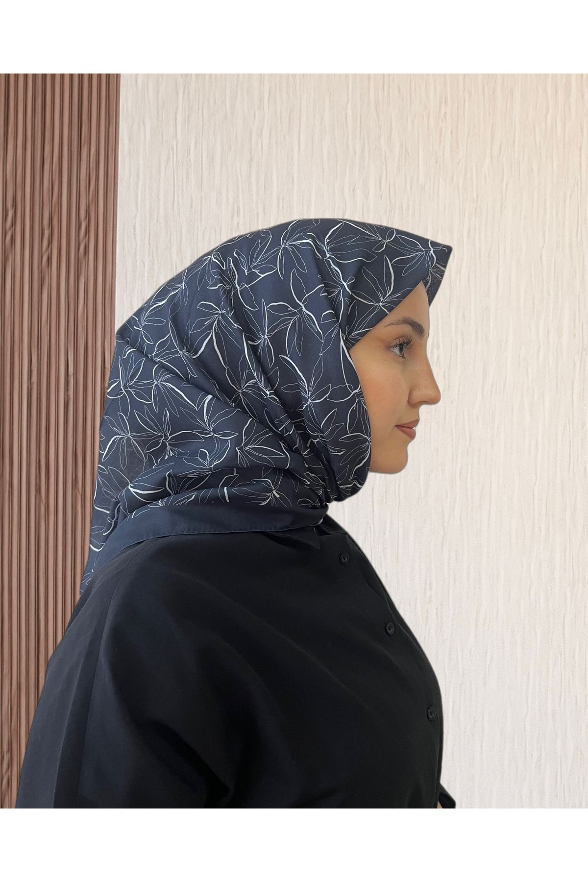 SarQa Scarft Çiçek Desen Eşarp