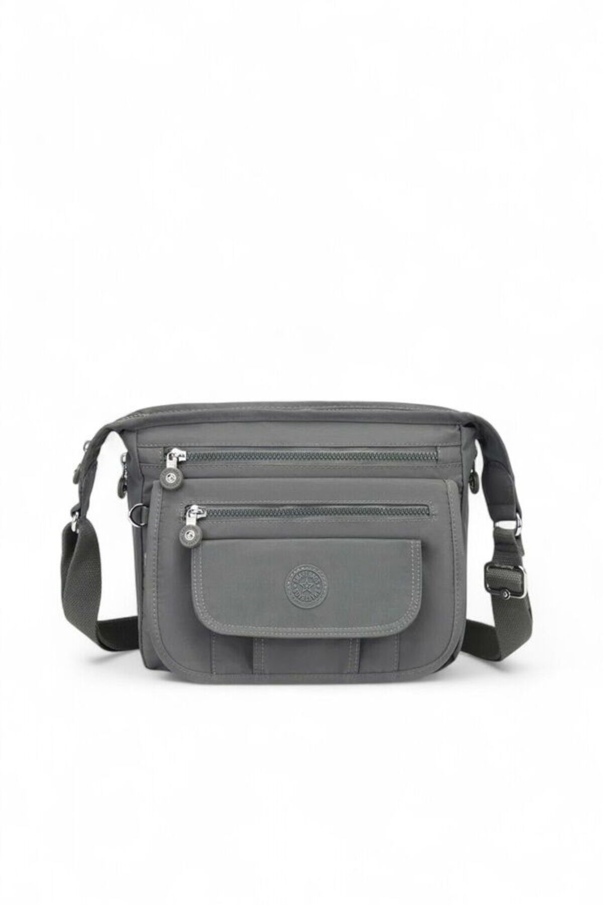 SMART BAGS Krinkıl Koyu Gri Kadın Çapraz Askılı Çanta SMB 3005