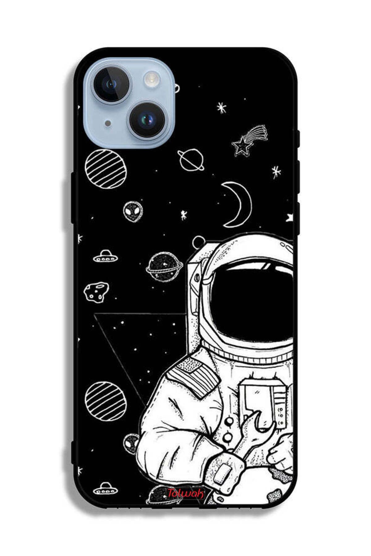 Tolwak-Apple iPhone 14 Plus Protective Case Astronaut Art 2