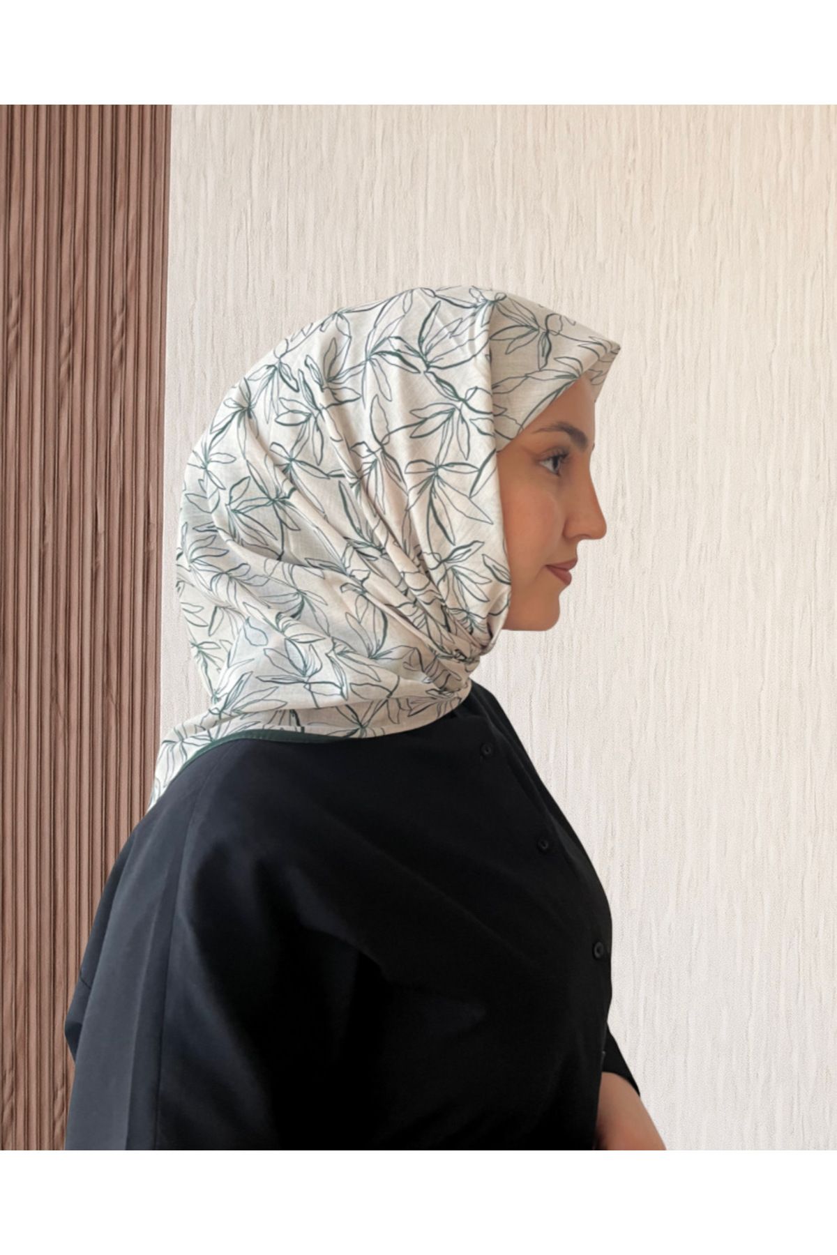 SarQa Scarft Çiçek Desen Eşarp