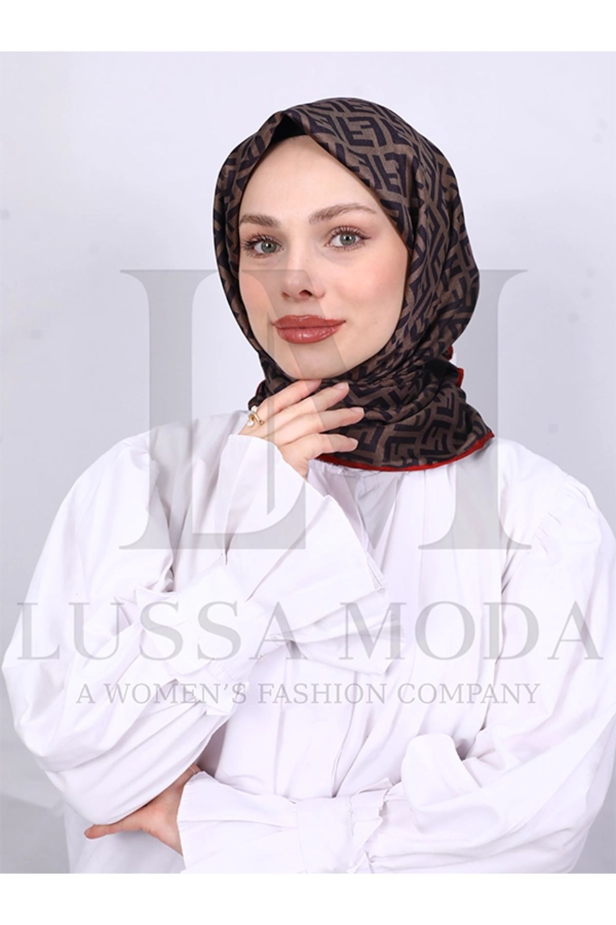 LUSSAMODA F DESENLİ İTHAL EŞARP