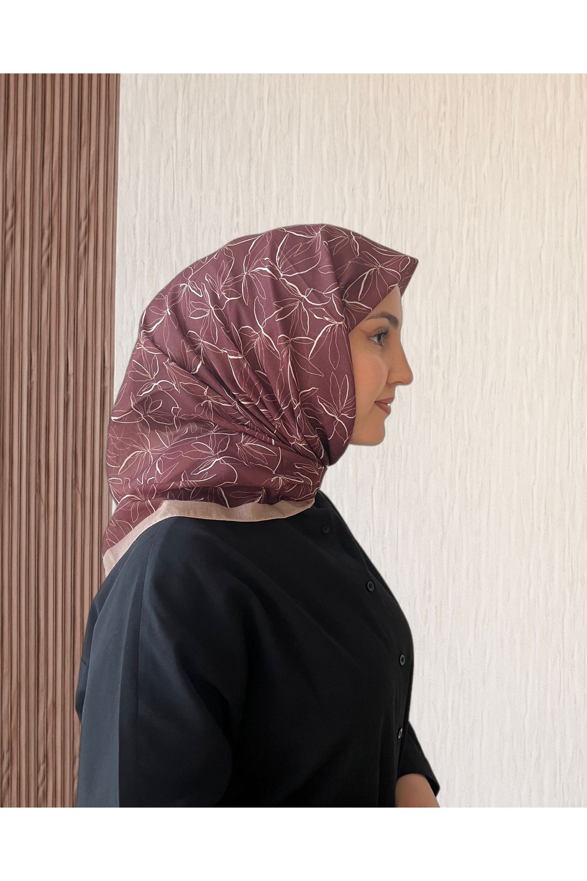 SarQa Scarft Çiçek Desen Eşarp