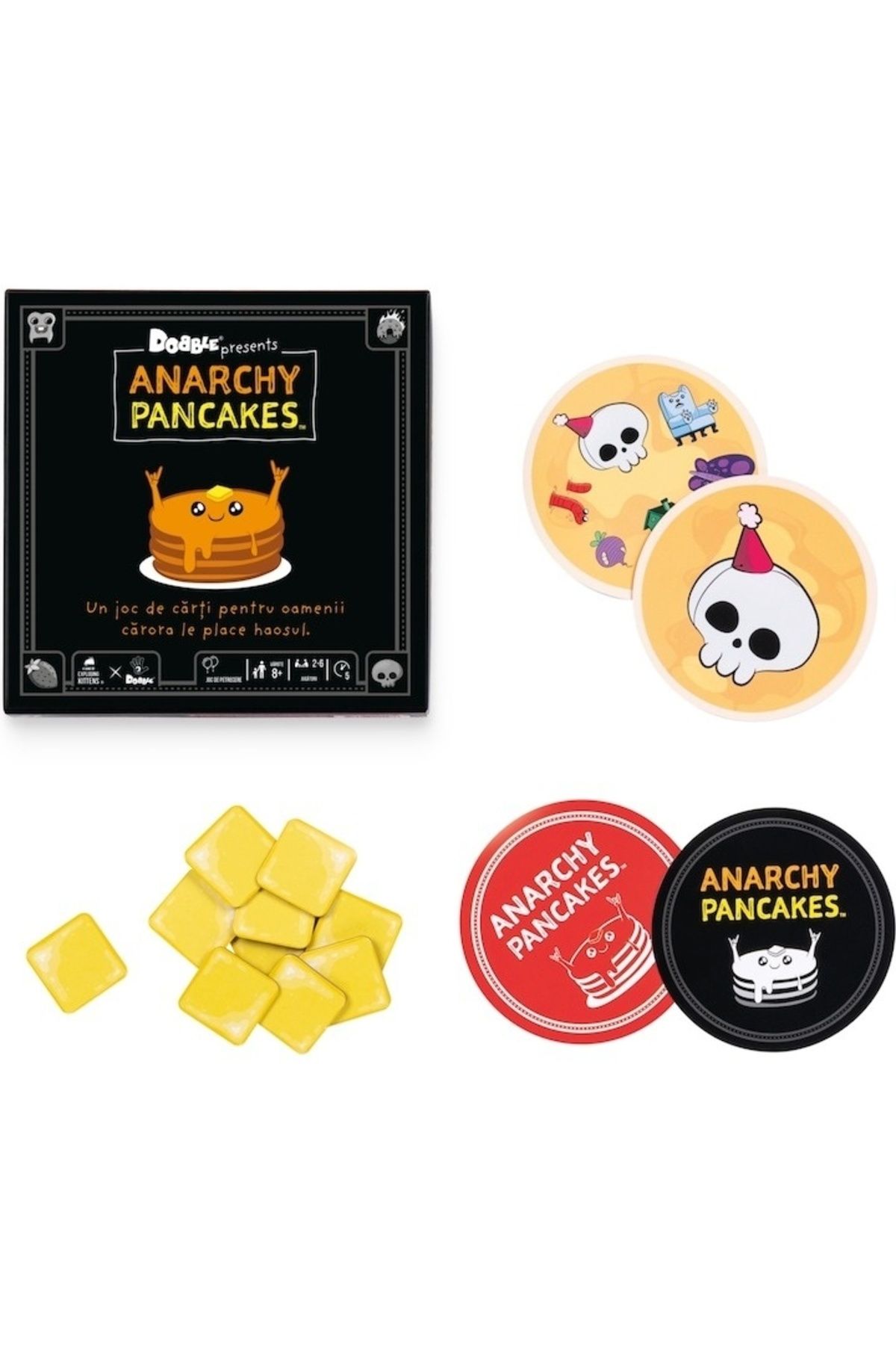 Asmodee-Dobble Game - Anarchy Pancakes, Romanian language 4