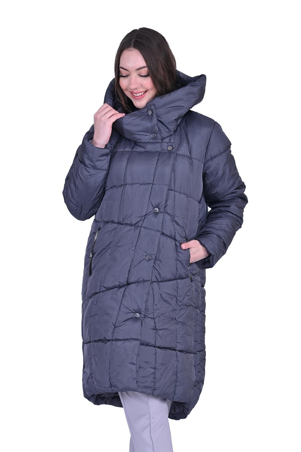 Invee-Puffer Jacket Gray 2