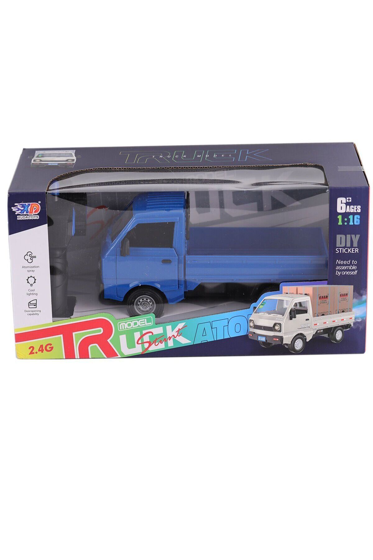 Easy Tedarik 3688-G148A Şarjlı Kumandalı Duman Atan Kamyon