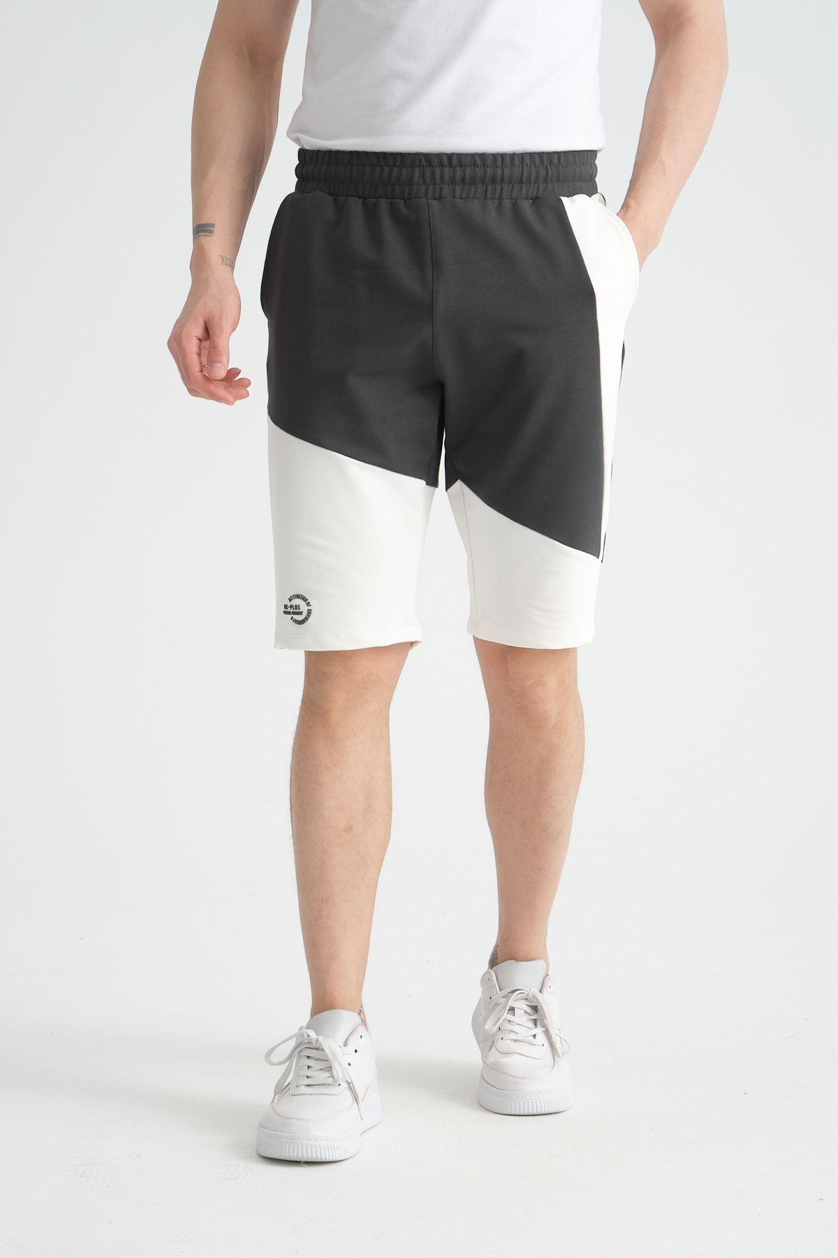 Shooter Sportswear Erkek Yazlık Şort Füme Baskı Detaylı