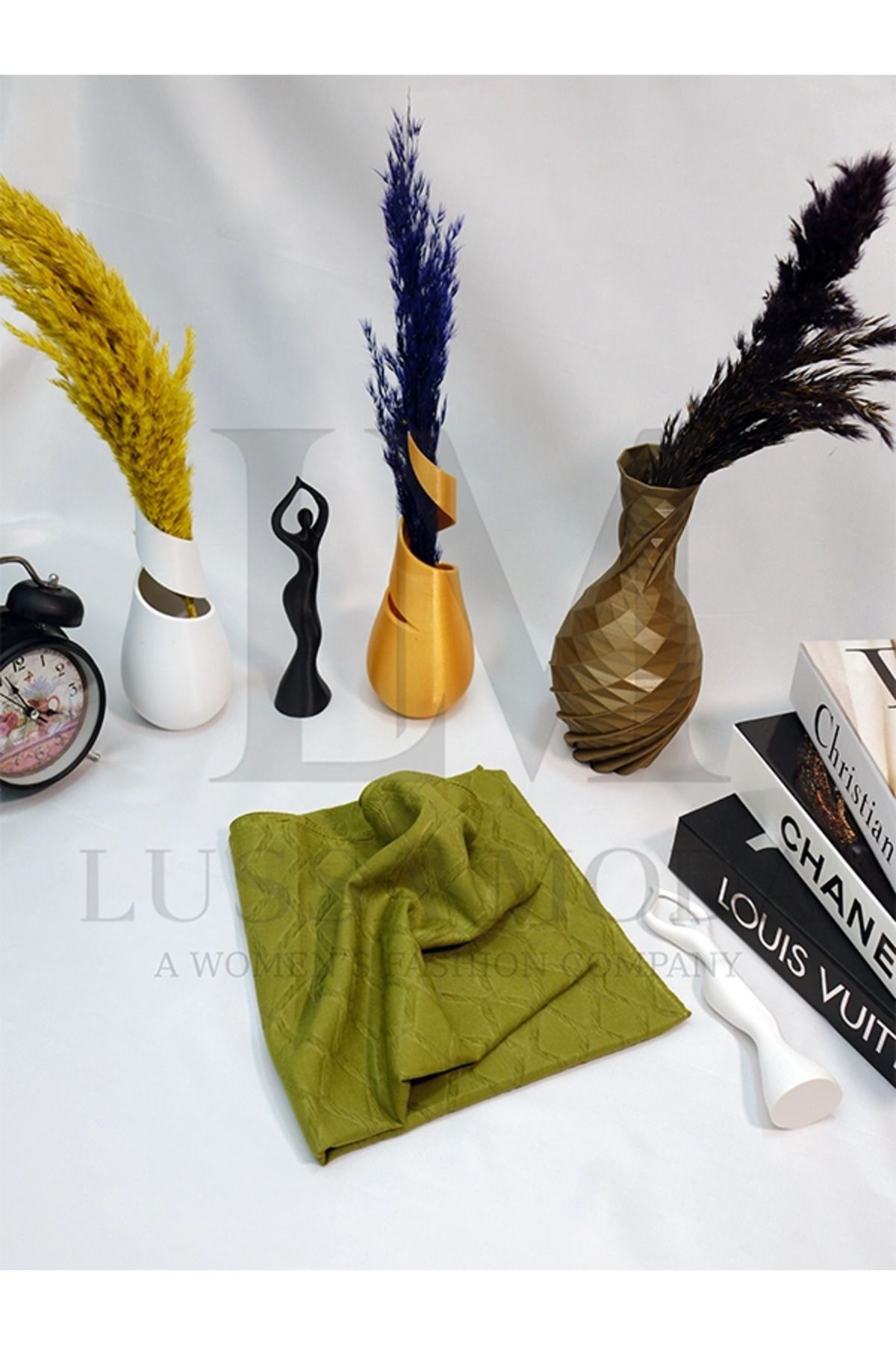 LUSSAMODA DESENLİ-BAMBU EŞARP