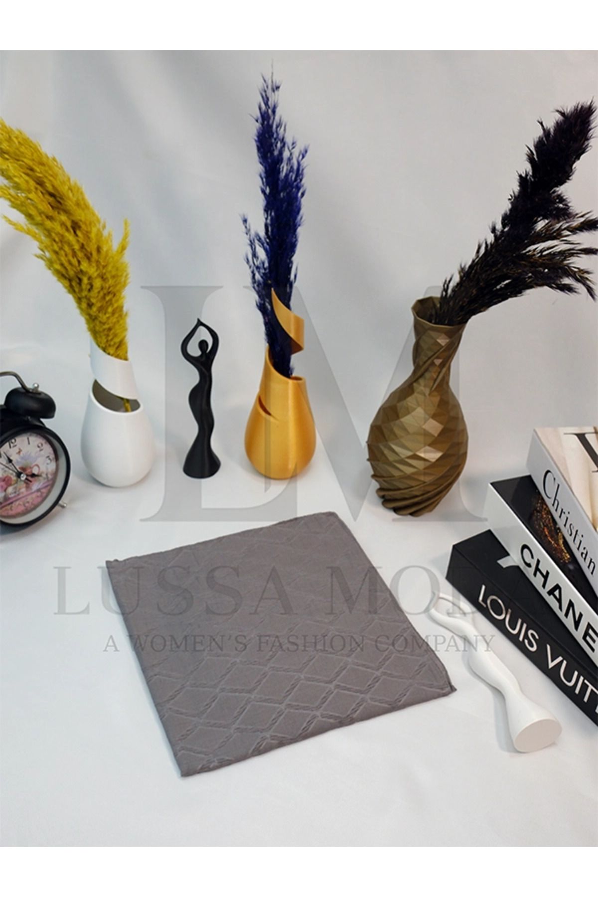 LUSSAMODA DESENLİ-BAMBU EŞARP
