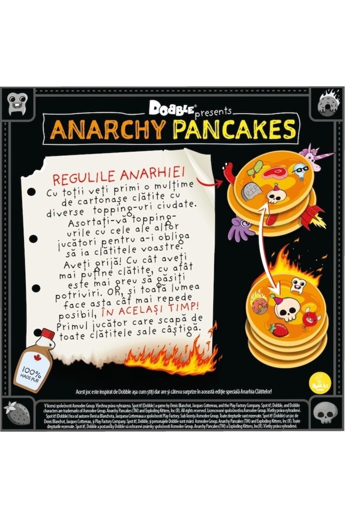 Asmodee-Dobble Game - Anarchy Pancakes, Romanian language 6