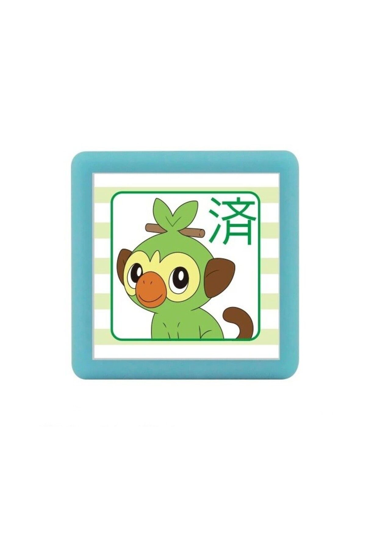 KODOMO Pokemon Mini Pon Damgası Grookey - Mürekkep rengi: Yeşil
