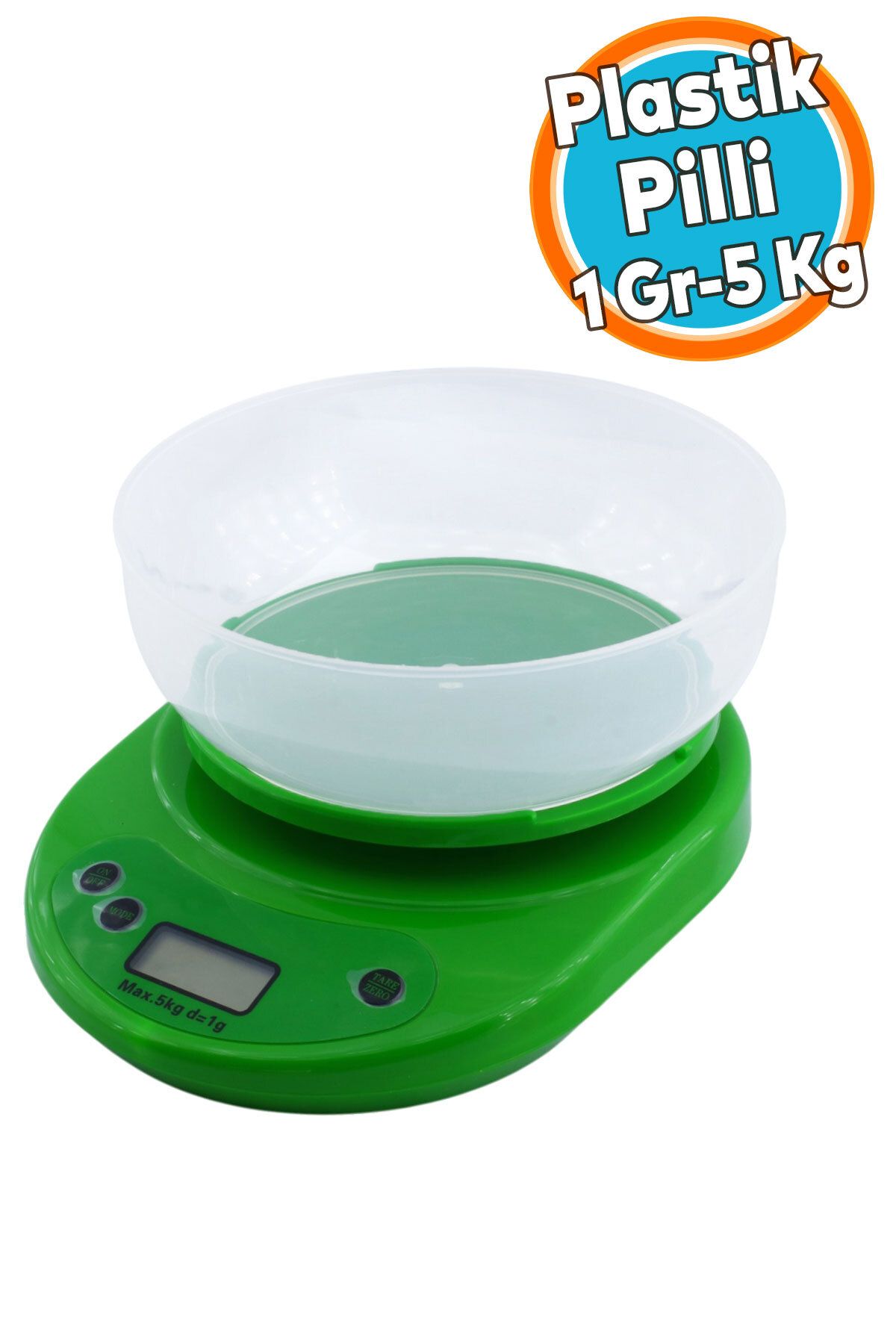 NZB Hassas Terazi Hazneli Dijital LCD Ekran Pilli Otomatik Kapanma 1 gr 5 kg Tartım Mutfak Tartısı Ölçüm