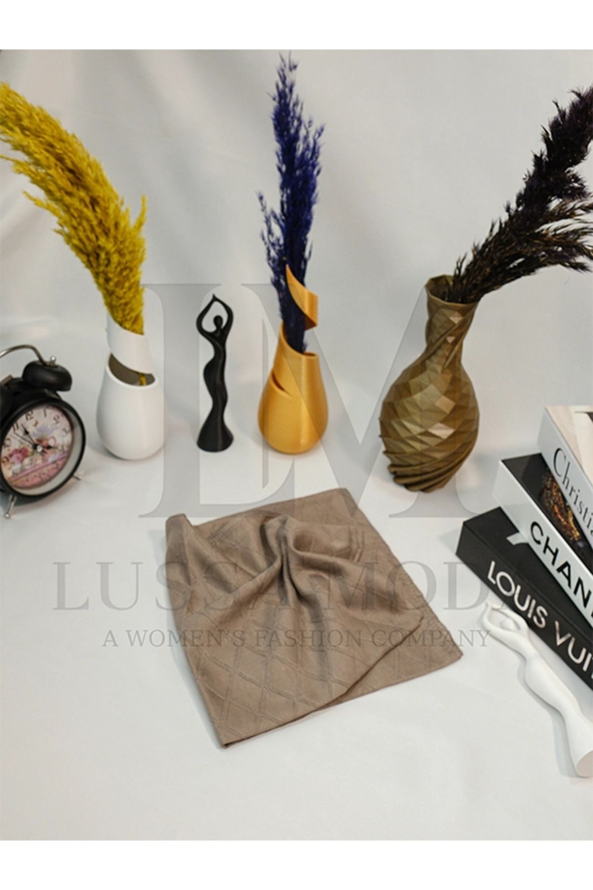 LUSSAMODA DESENLİ-BAMBU EŞARP