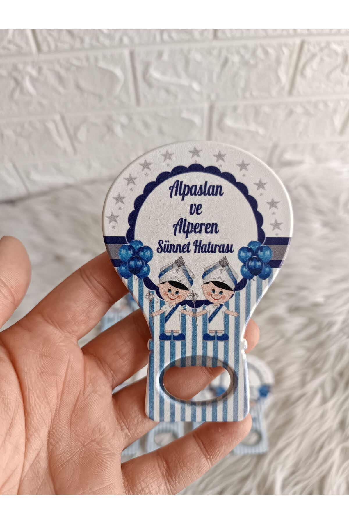 Doğrukan Hediyelik 25 adet kardeş sünnet balon açacak yenidoğan doğum günü mevlüt magnet hediyelik