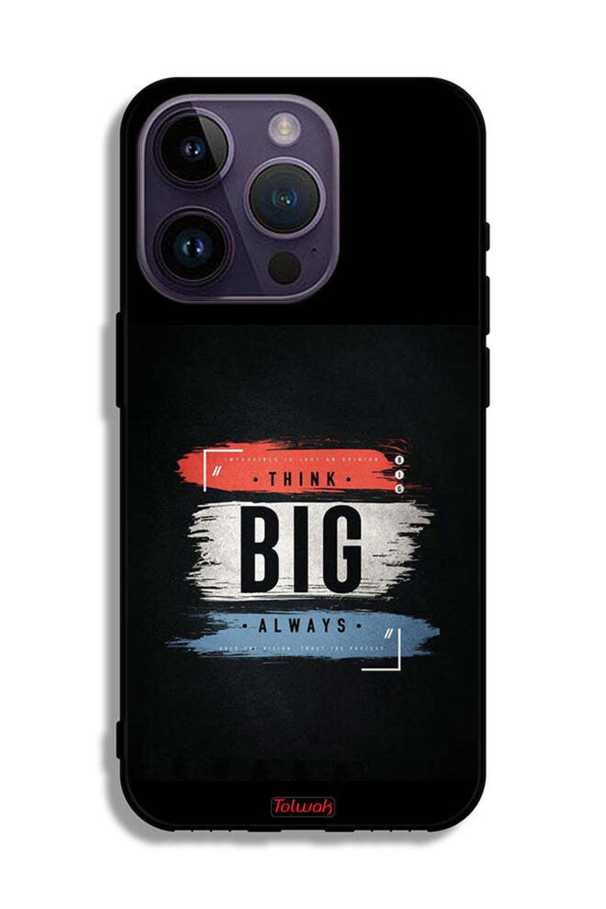 Tolwak-Apple iPhone 14 Pro Protective Case Think Big Always 2