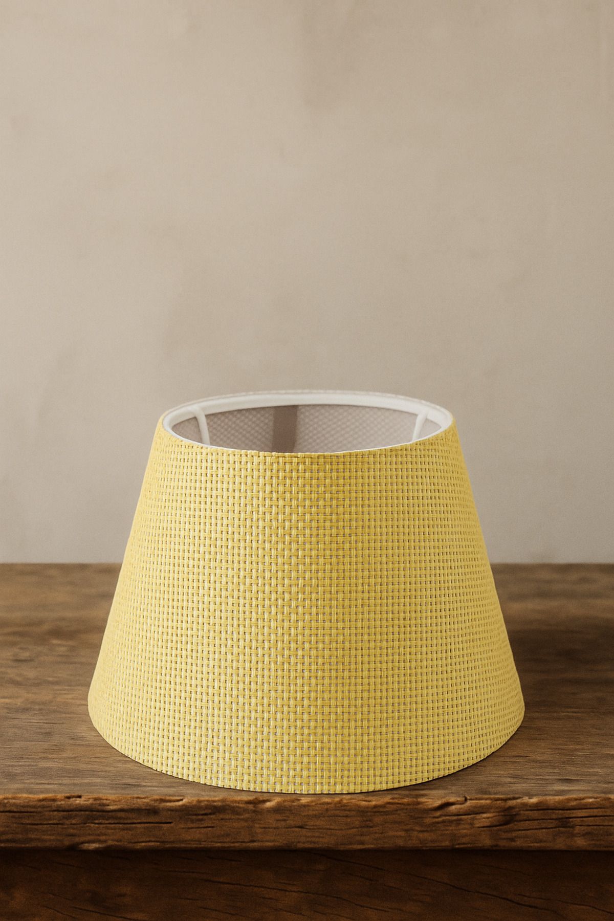 Abralight Hasır Sarı Abajur Başlığı 22cm