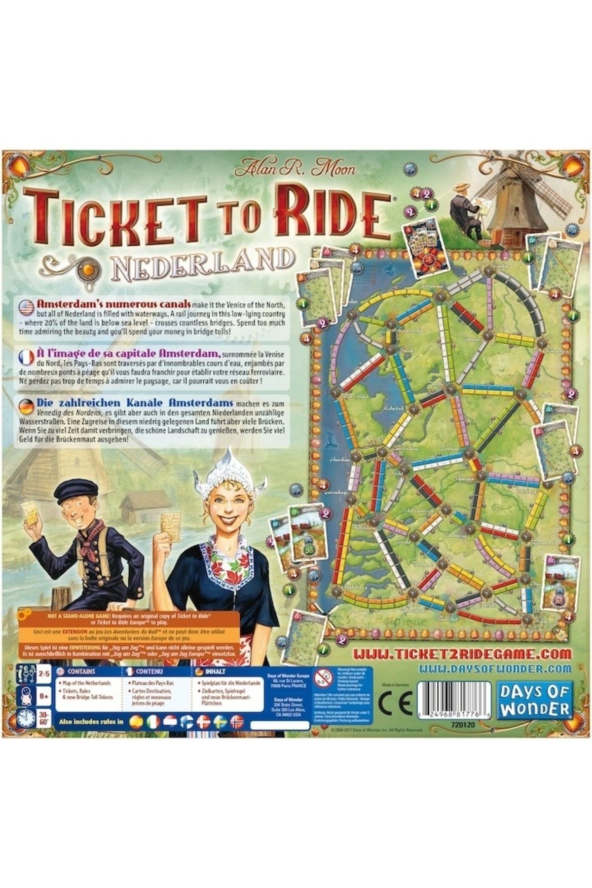 Asmodee-Game Asmodee - Ticket to Ride, Map Collection, Netherlands, lb. english 3