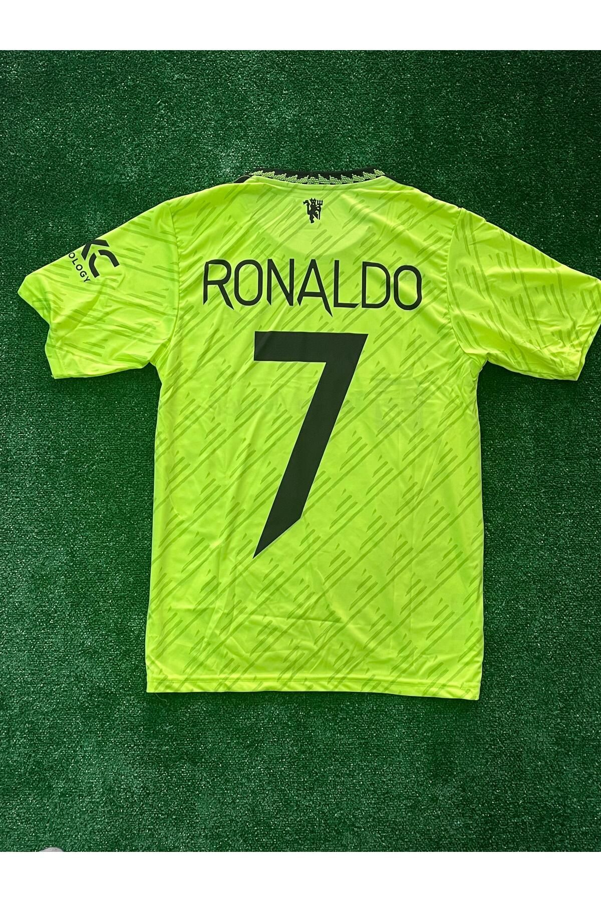 JANJON STAR Cristiano Ronaldo Yeşil Renk ManchesterUnited Kısa Kol Forma