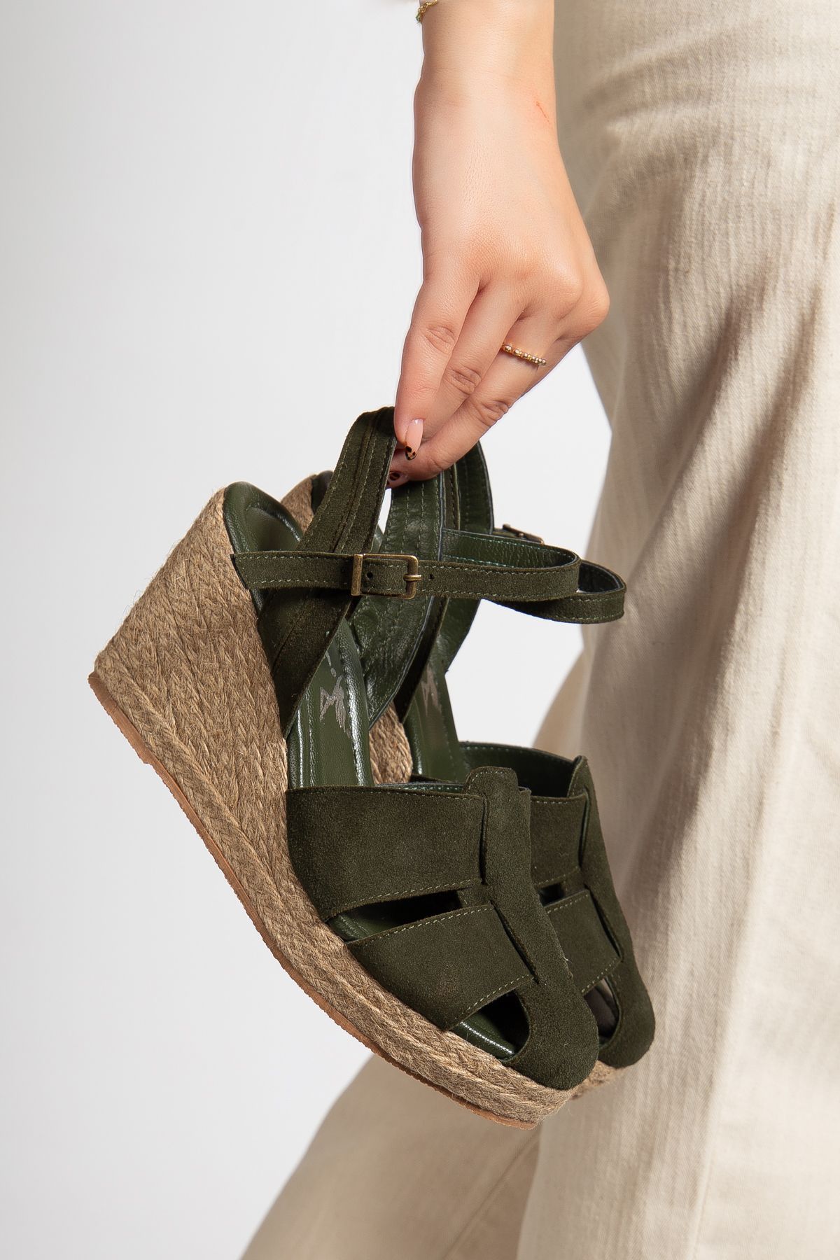 Elile Shoes Hakiki Süet Deri 33-34-35 Numaradan 41-42-43-44 Numaraya Kadar Sandalet
