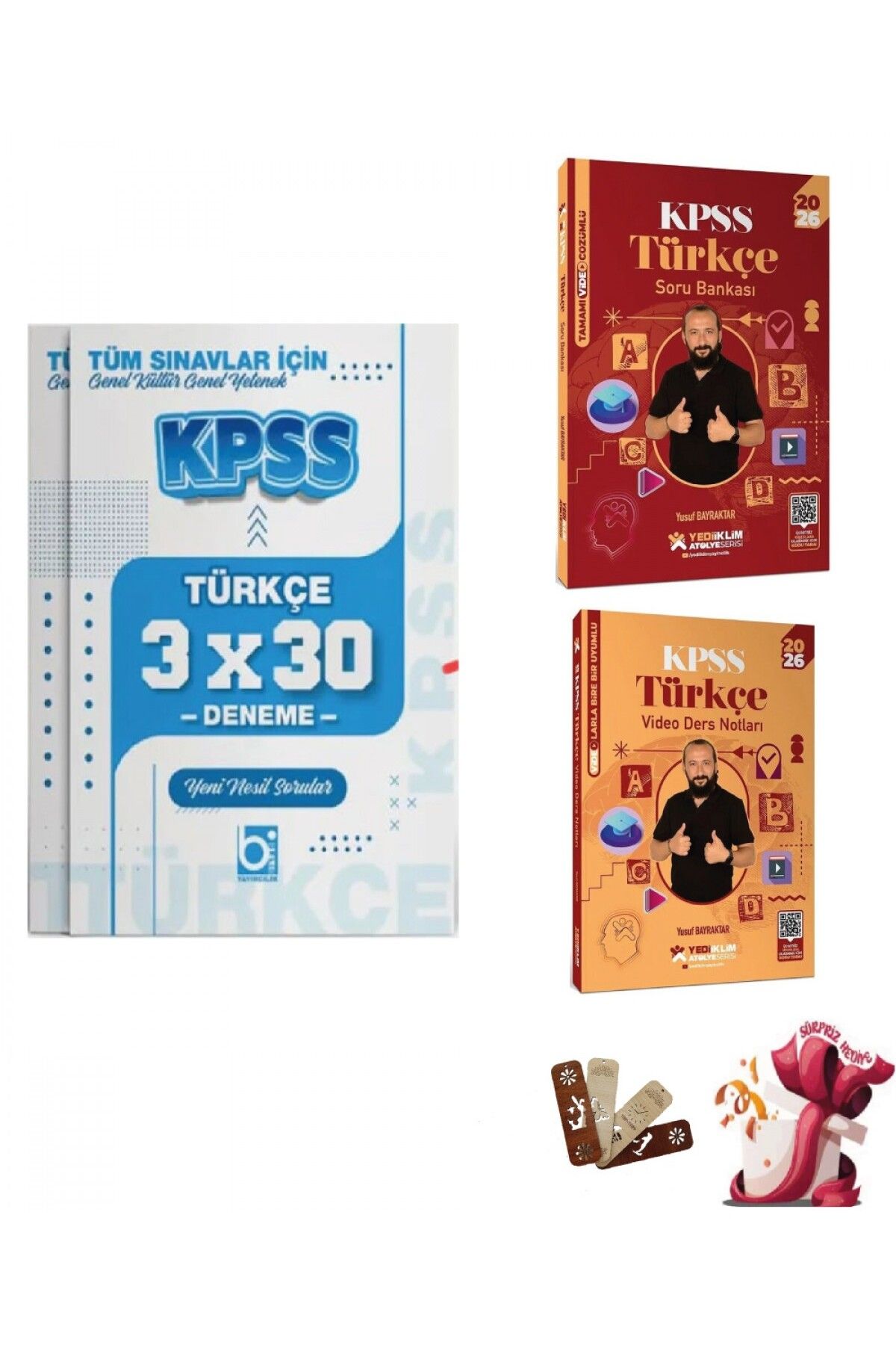 Bi bigelio 2026 KPSS Atölye Serisi Genel Yetenek Türkçe 3lü Set Yediiklim ve Bigelio Yayıncılık