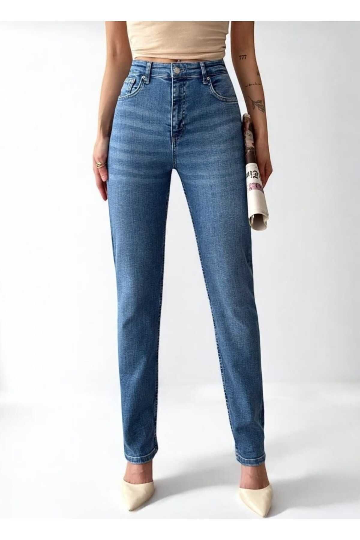 Eda Başak Atelier Straight Fit Kadın Jeans