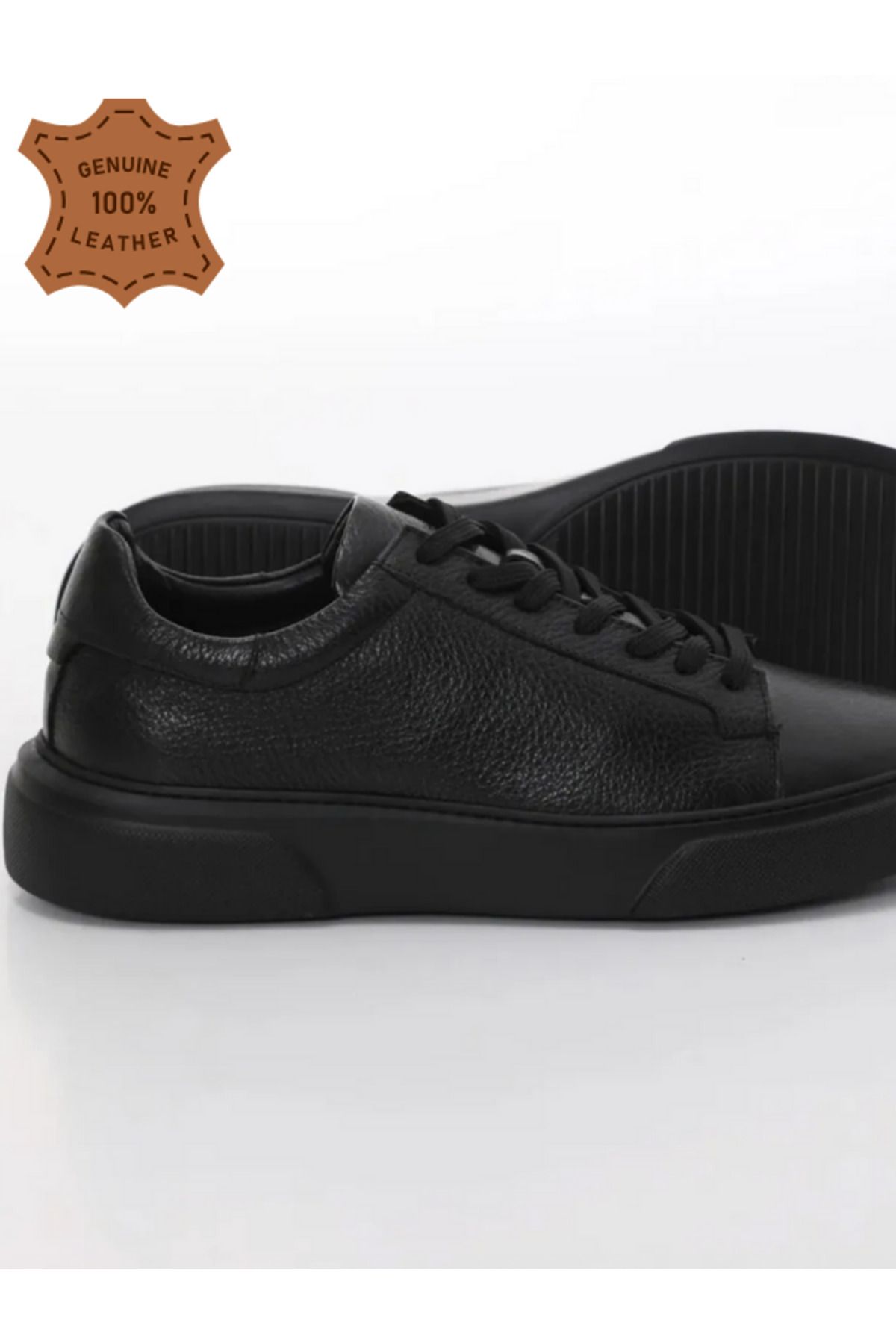 MODA Erkek Siyah Sneaker Siyah Taban Spor Ayakkabı