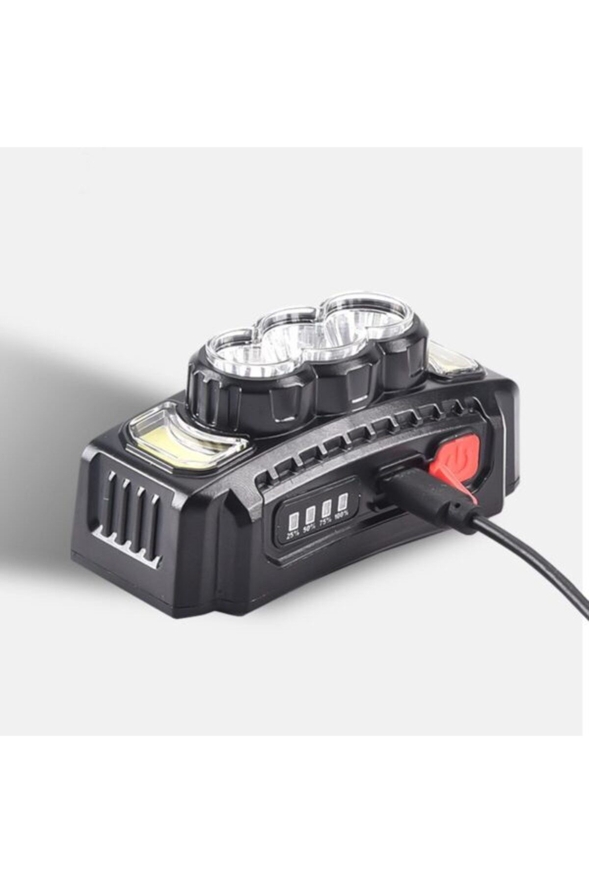 FİAPFO-HX-810 headlamp with 5 LEDs and 7 lighting modes, rechargeable battery 6