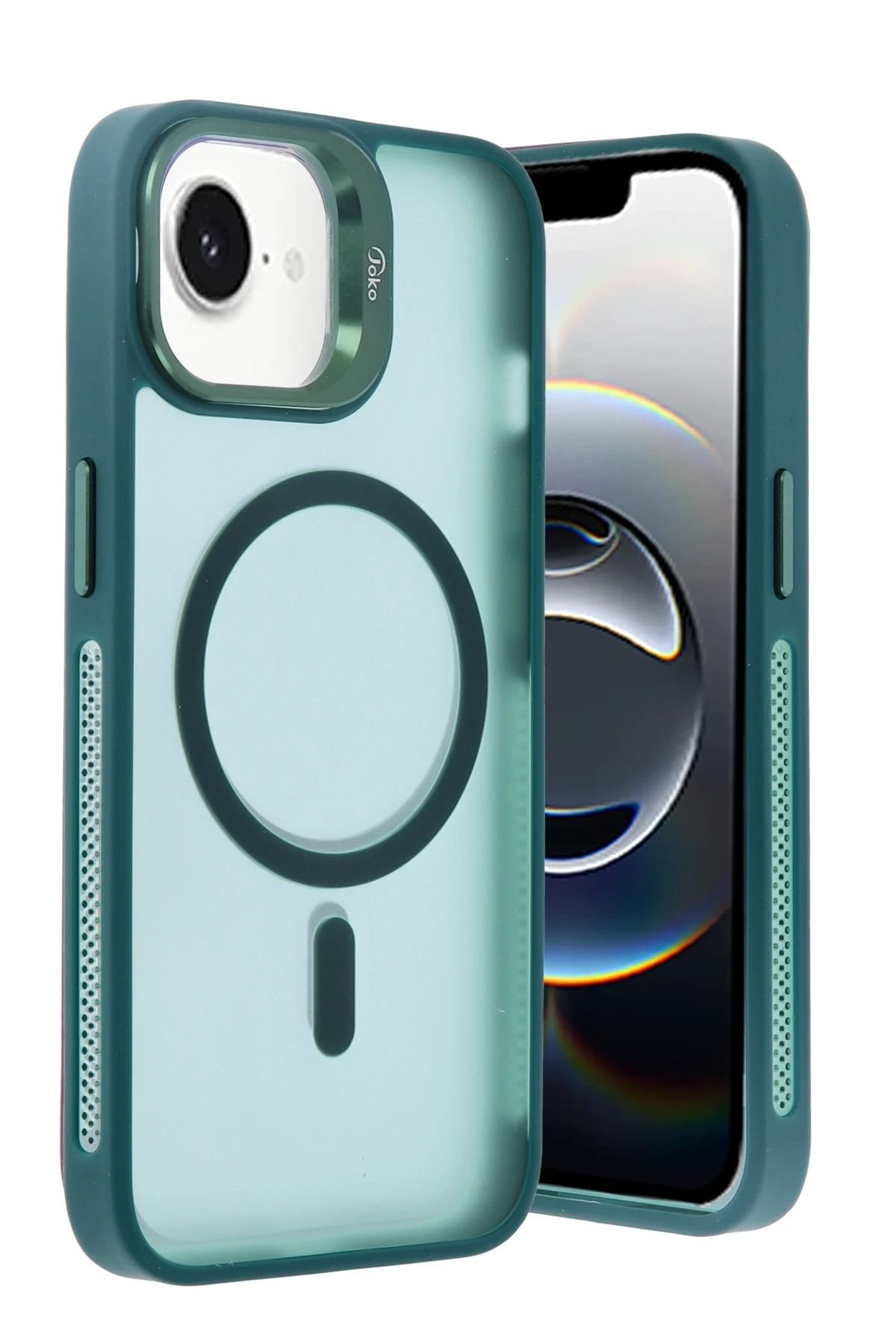 NANOSPACE Apple iPhone 16E İle Uyumlu Flet Lens Magsafe Kapak
