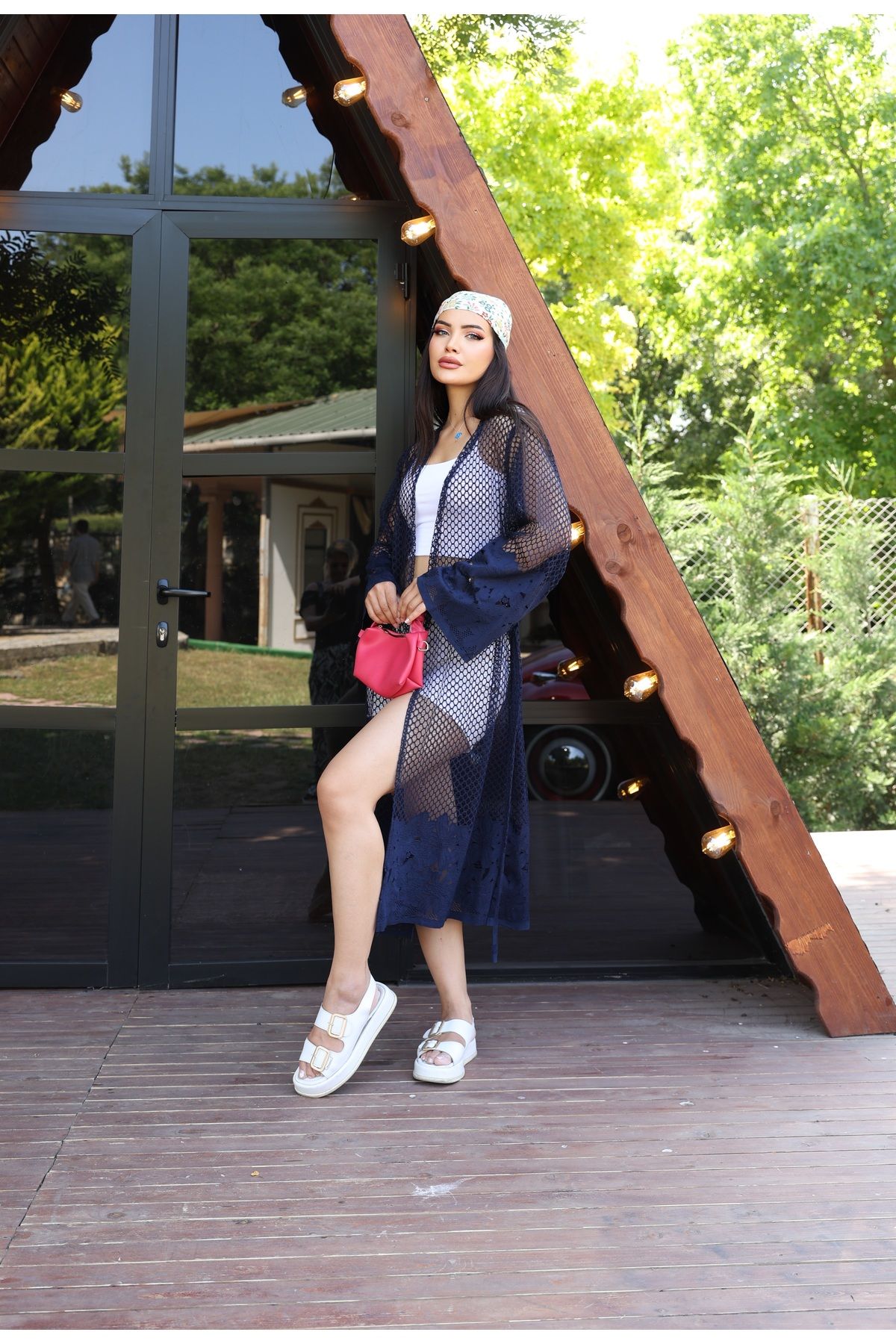 SahraAfra Kadın Uzun Kimono