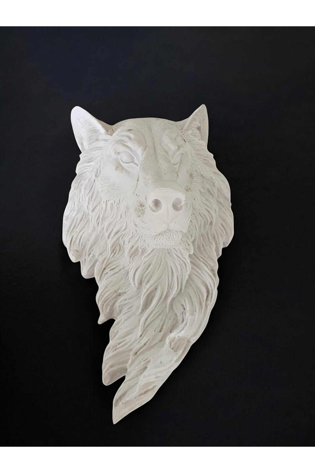 Hanlar Home Aslan Duvar Dekoru | Kabartmalı Tasarım | Polyester (50x28x27)