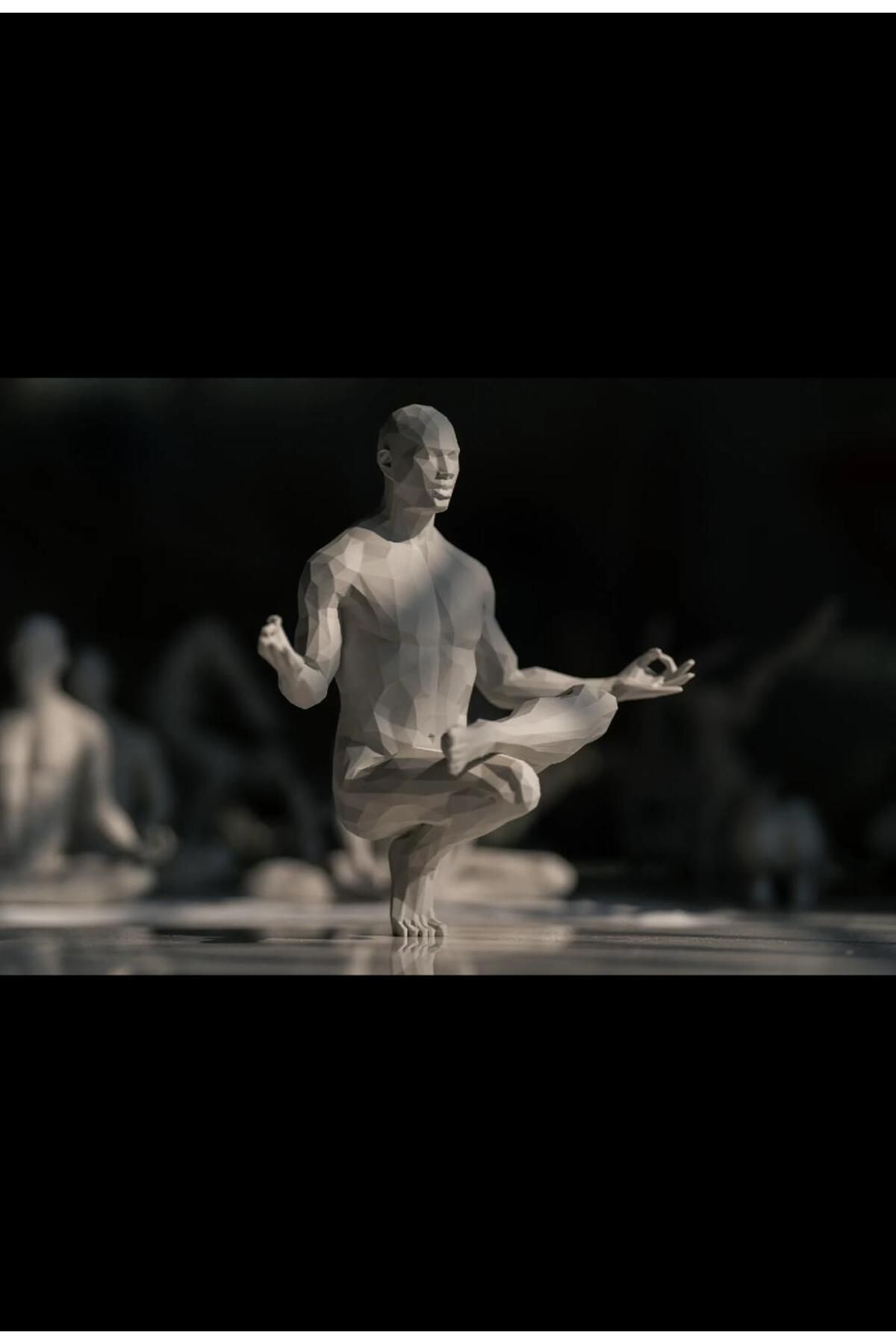 KARAHASANOĞLU MAKİNE Yoga Meditasyon İskandinav Biblo Dekorasyon