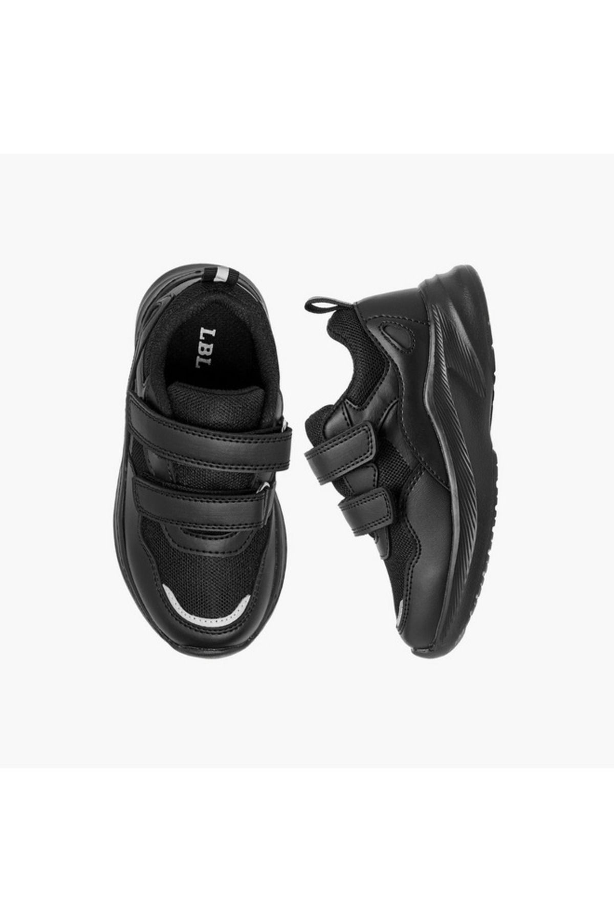 LBL by Shoexpress-LBL by Shoexpress Panelled School Shoes with Hook and Loop Closure 1