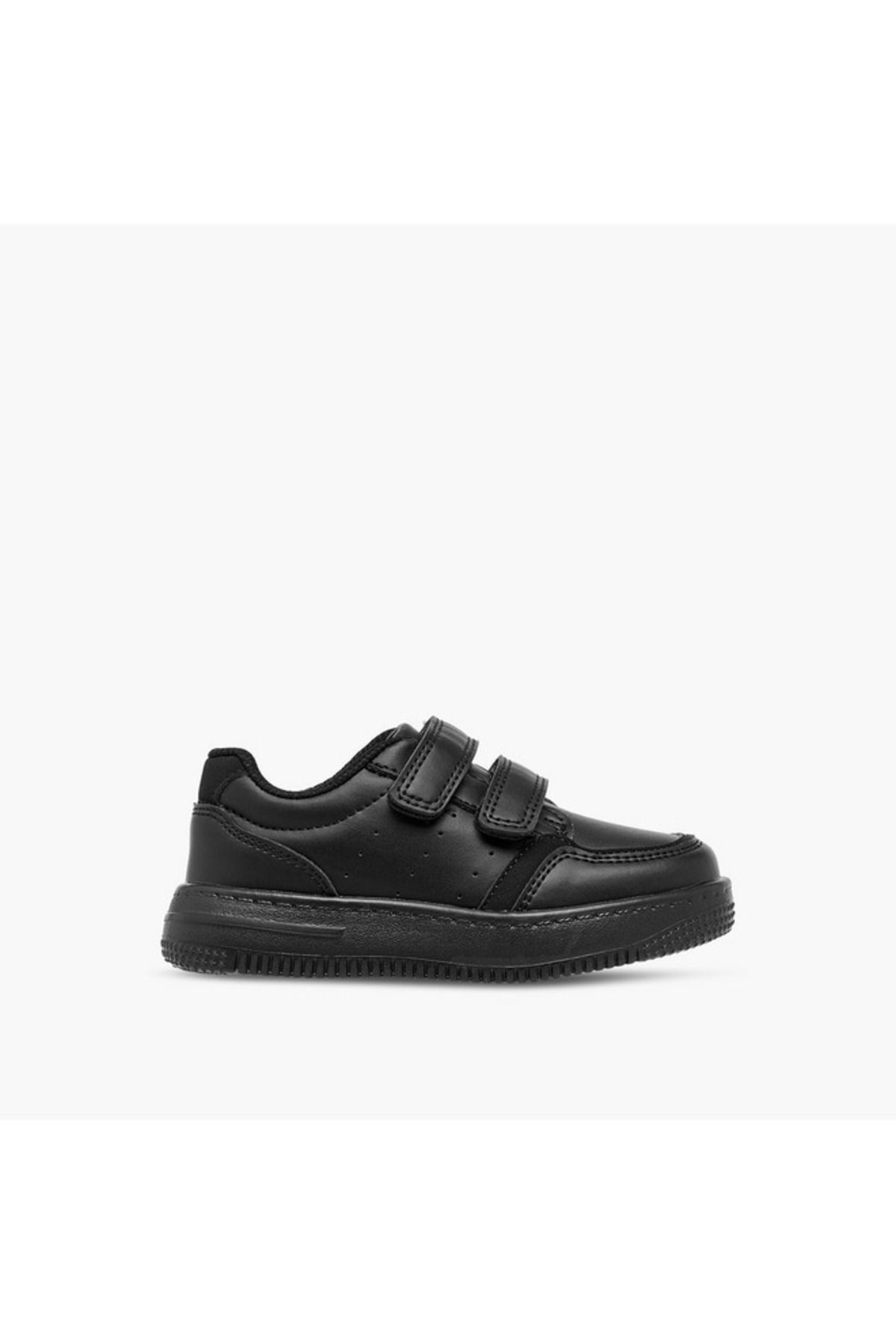 LBL by Shoexpress-LBL by Shoexpress Perforated School Shoes with Hook and Loop Closure 3
