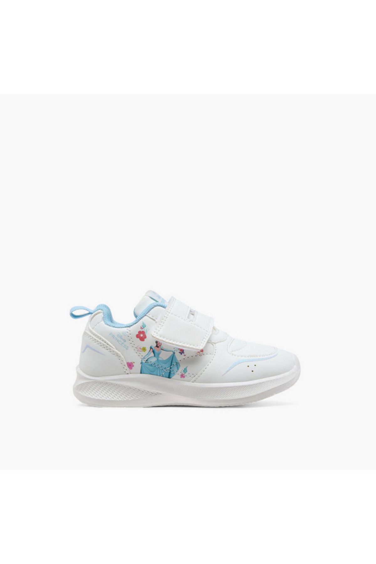 Disney-Disney Cinderella Print Sneakers with Hook and Loop Closure 4