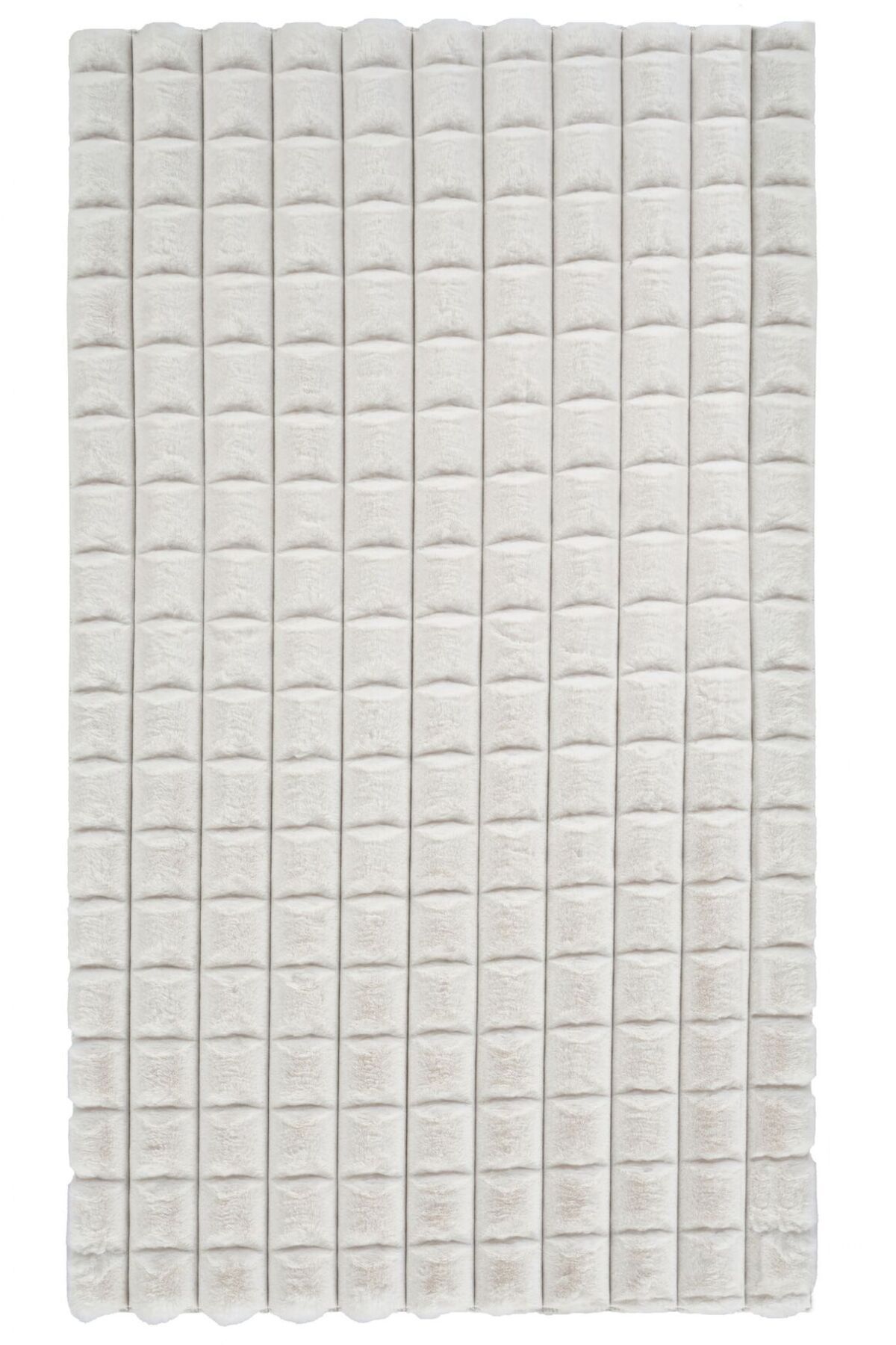 akbel halı & yatak exclusive home design Diamante 7002 Krem - Yumuşak Peluş Halı | Kaymaz Yıkanabilir Halı