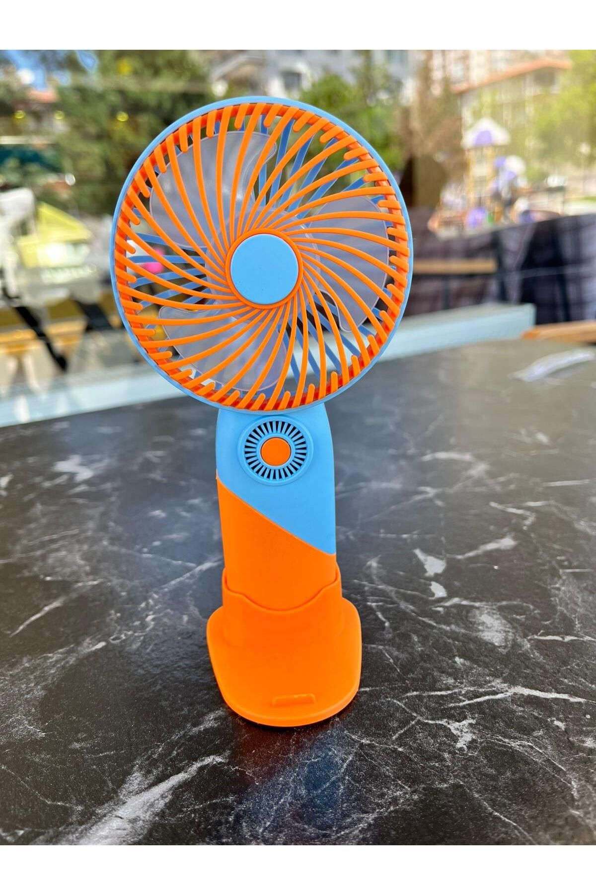 EMKSHOP Taşınılabilir Şarjlı El Fanı Turbo Üfleme Teknolojisi, 3 Kademe Hız Ayarı, Yüksek Dayanıklılık
