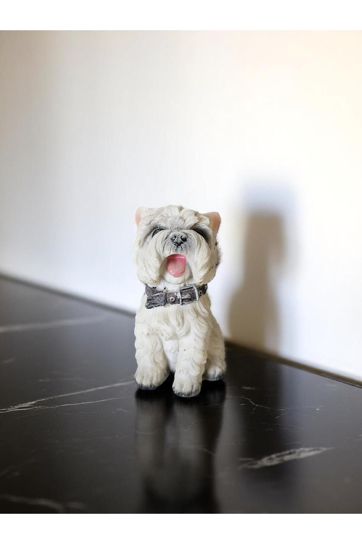 Hanlar Home Köpek Biblosu | Dekoratif Polyester Hayvan Figürü (13x7x6)