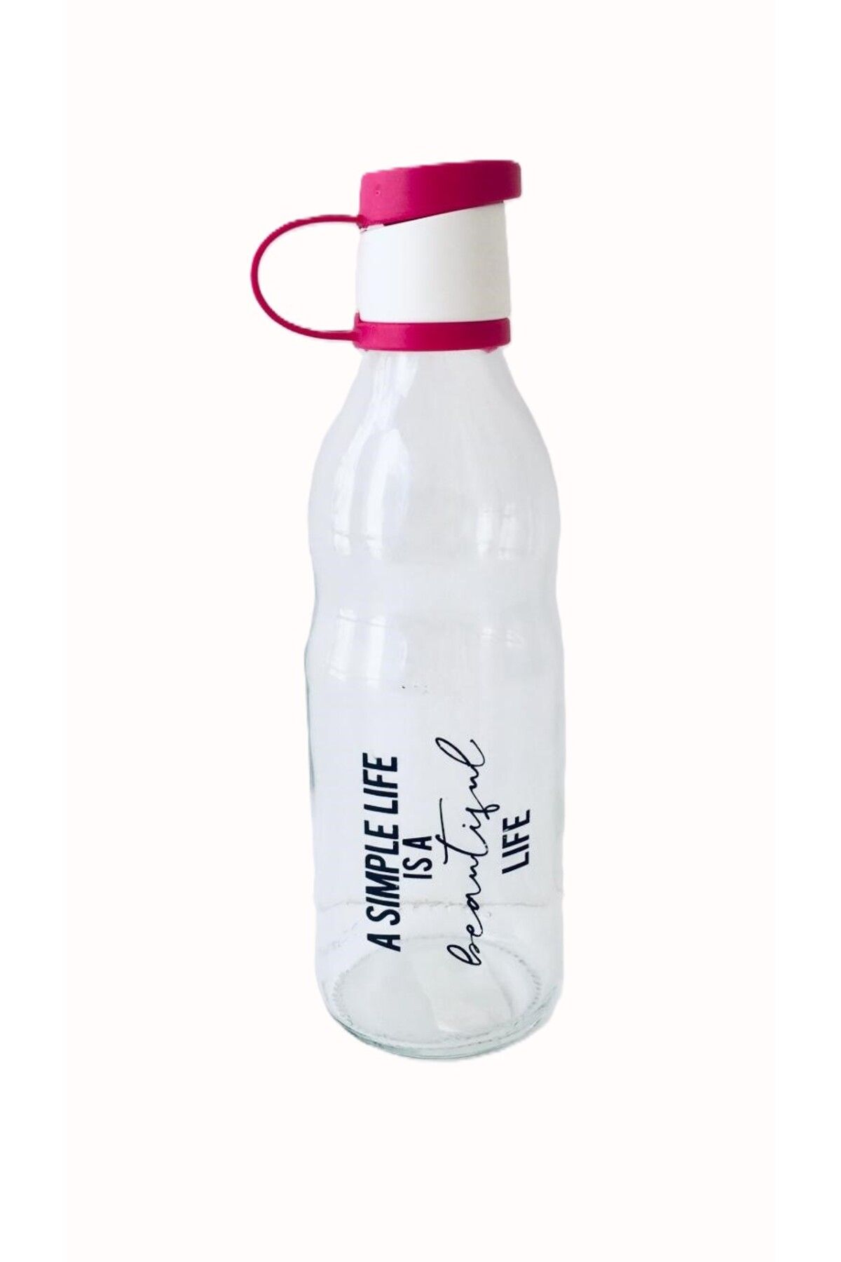 Renga 500 Cc Cam Su Şişesi/Pembe-BPA Free