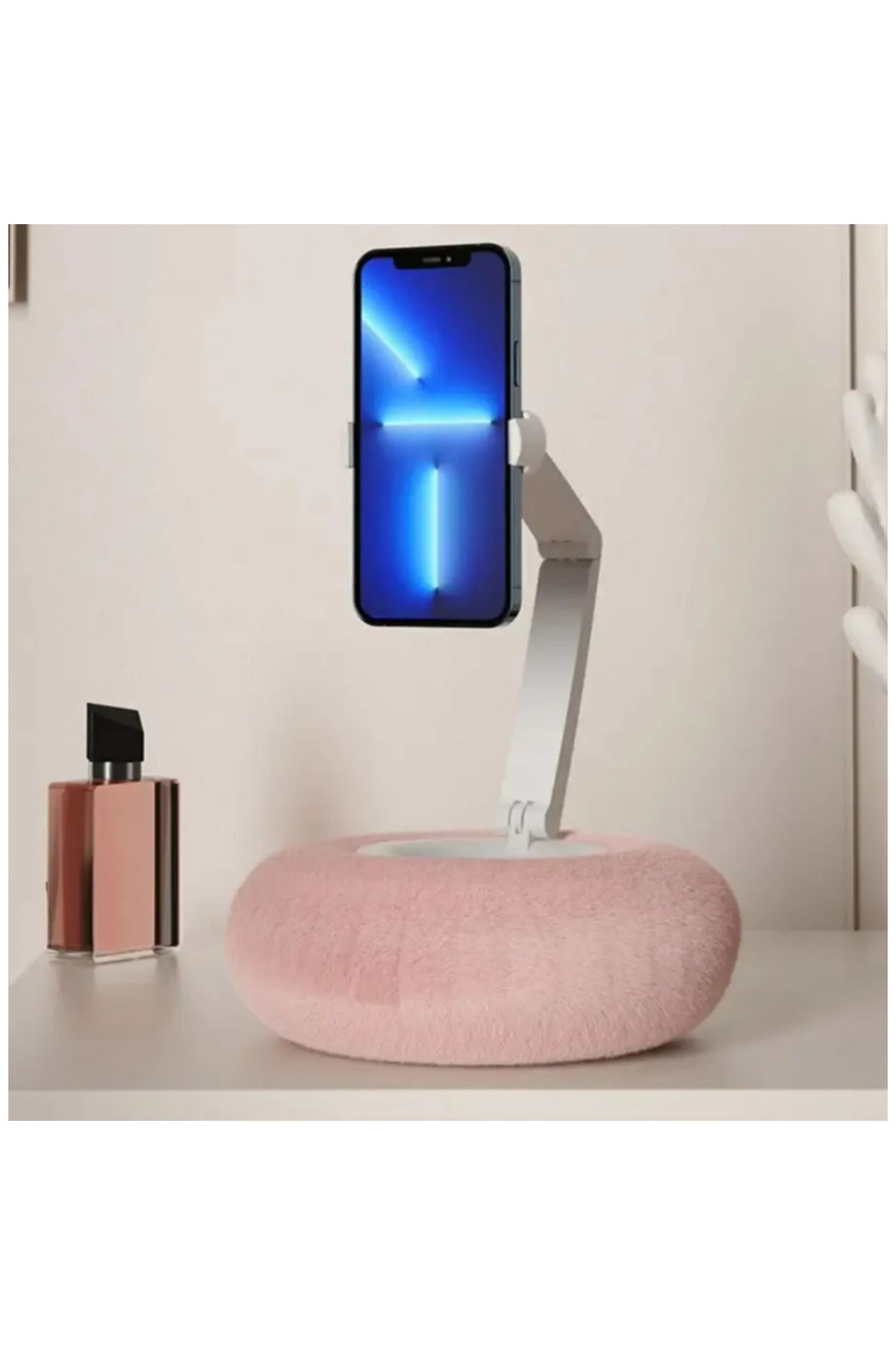 Ozmik Peluş yastık telefon tutucu 360 derece rotasyon yüksekliği açı ayarlanabilir masaüstü